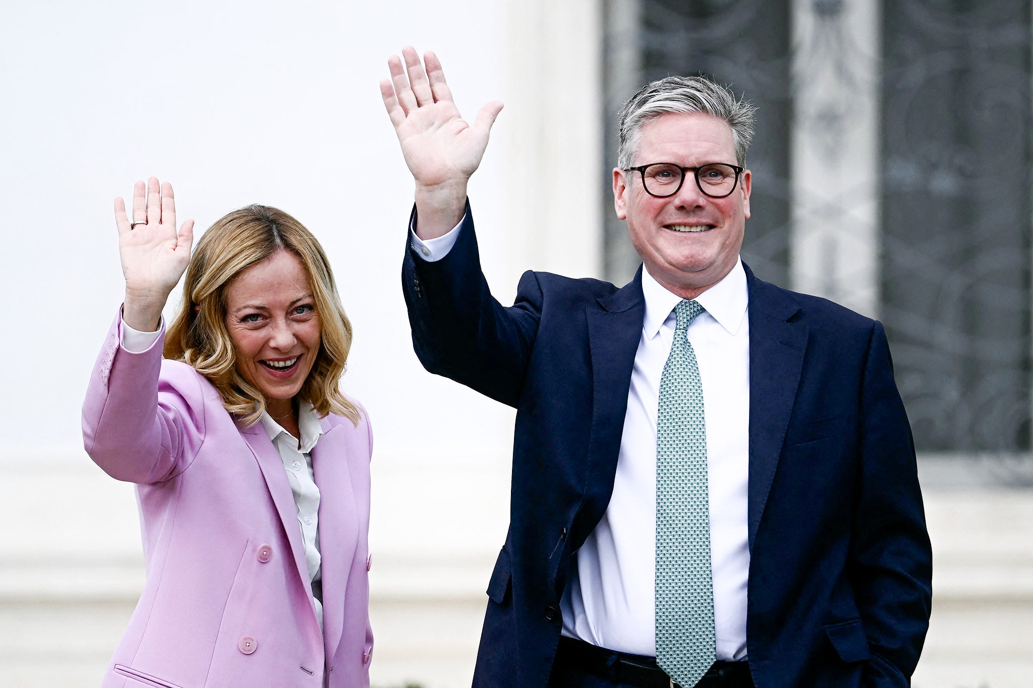 Keir Starmer is meeting in Rome with Italy’s prime minister Giorgia Meloni