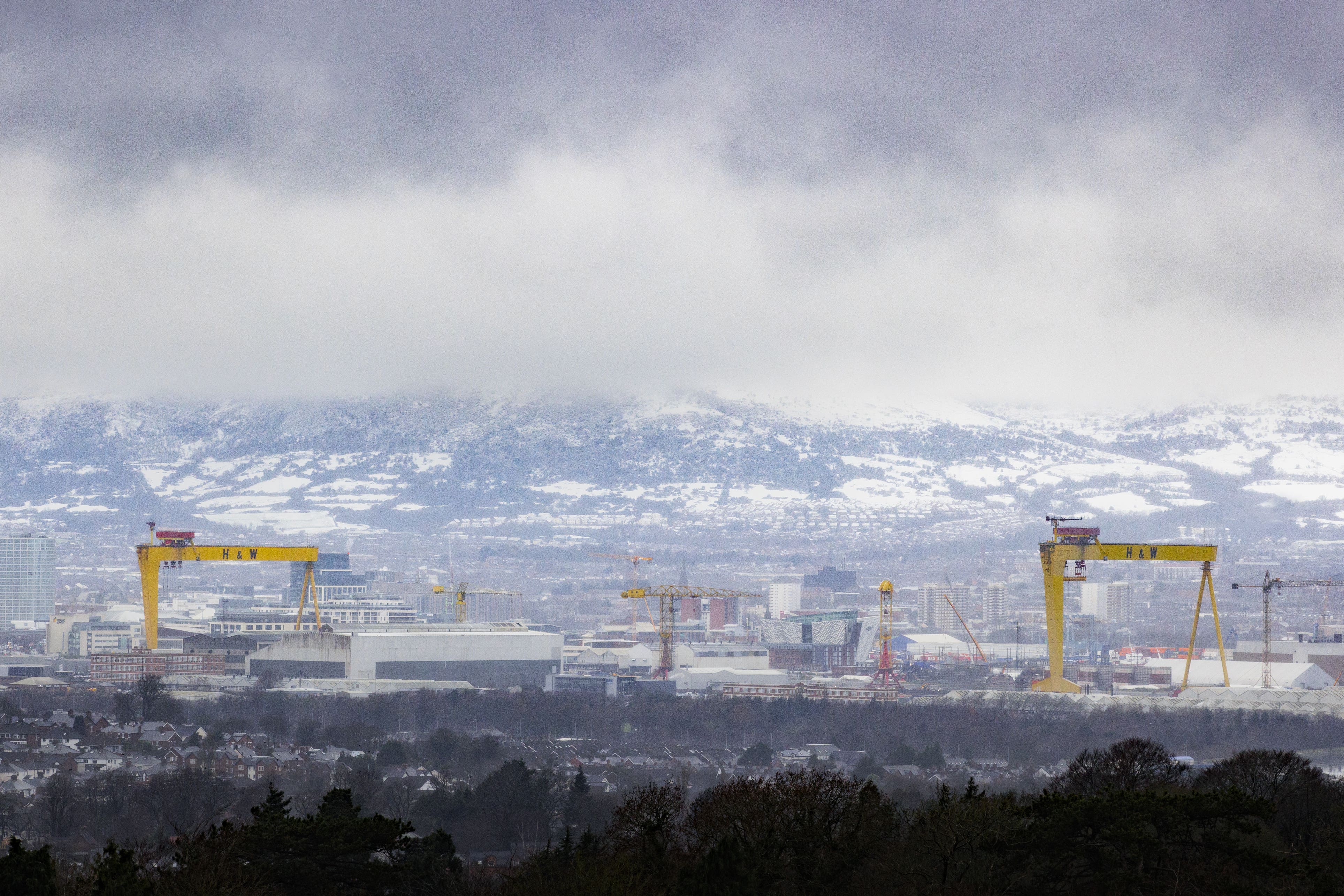 The main Harland and Wolff shipyard is in Belfast (Liam McBurney/PA)