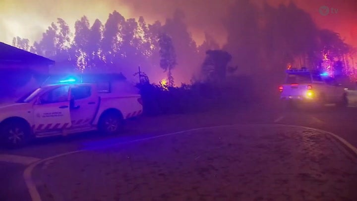 Apocalyptic scenes as wildfires in northern Portugal lead to evacuations and disruption