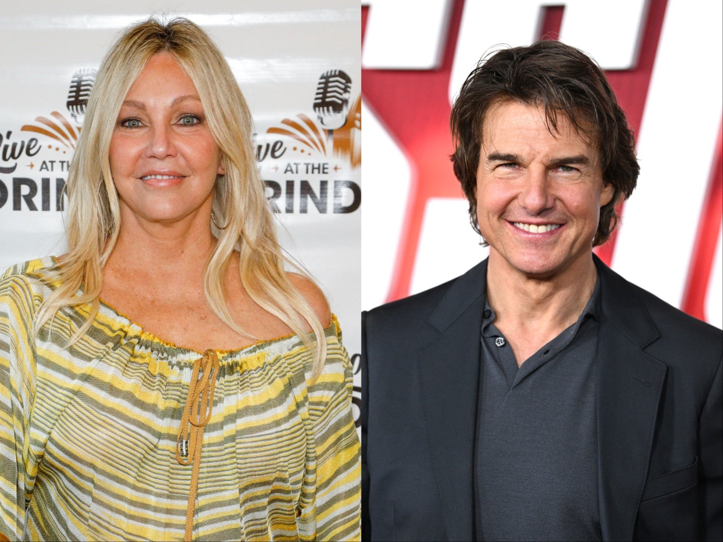 Heather Locklear (left) met Tom Cruise at an audition in the 1980s