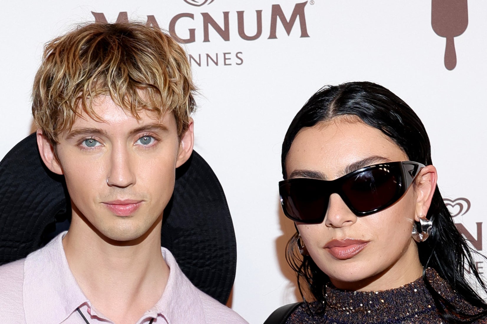 Troye Sivan and Charli XCX in Cannes in May 2024