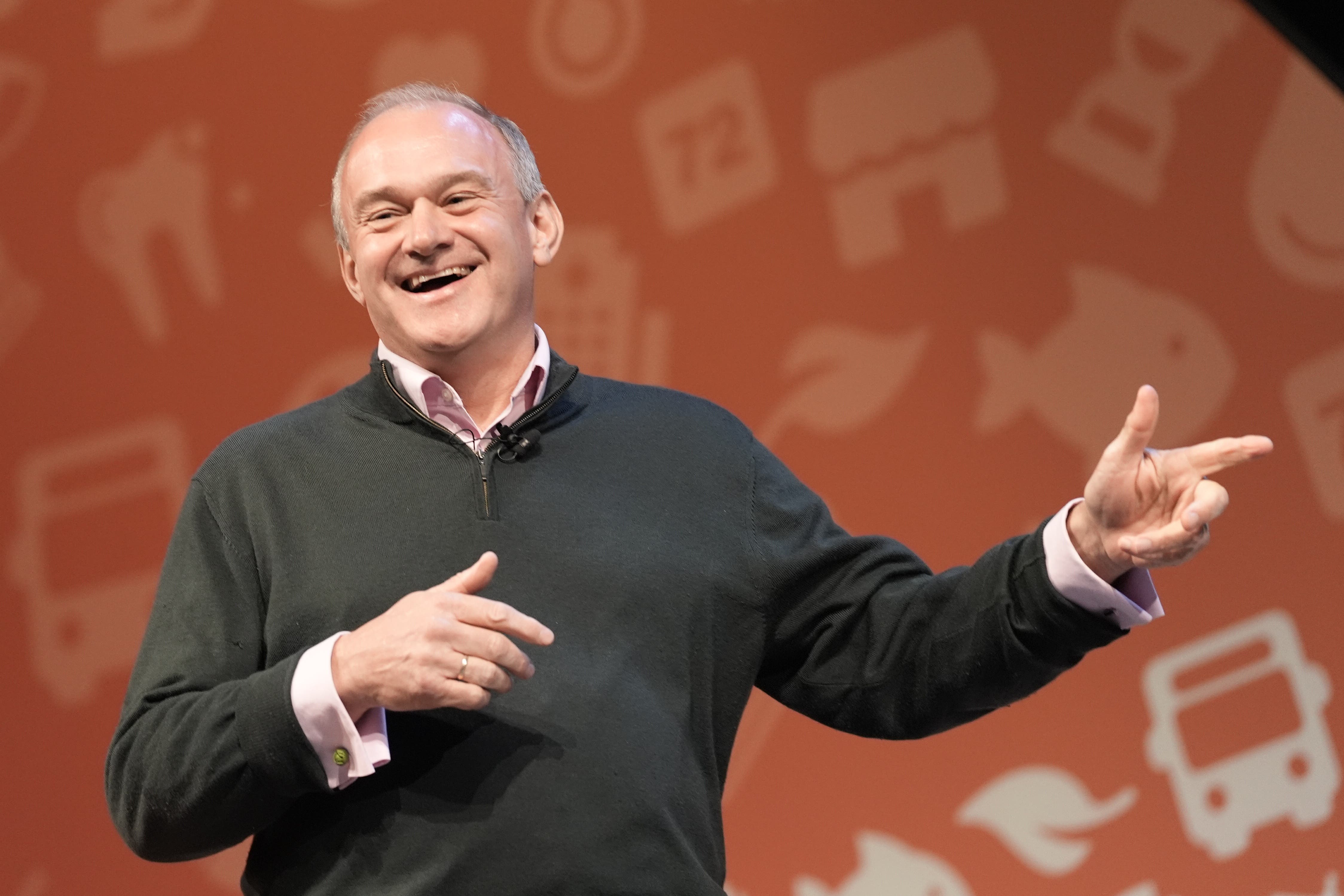 Liberal Democrat leader Sir Ed Davey will deliver his conference speech later (Stefan Rousseau/PA)