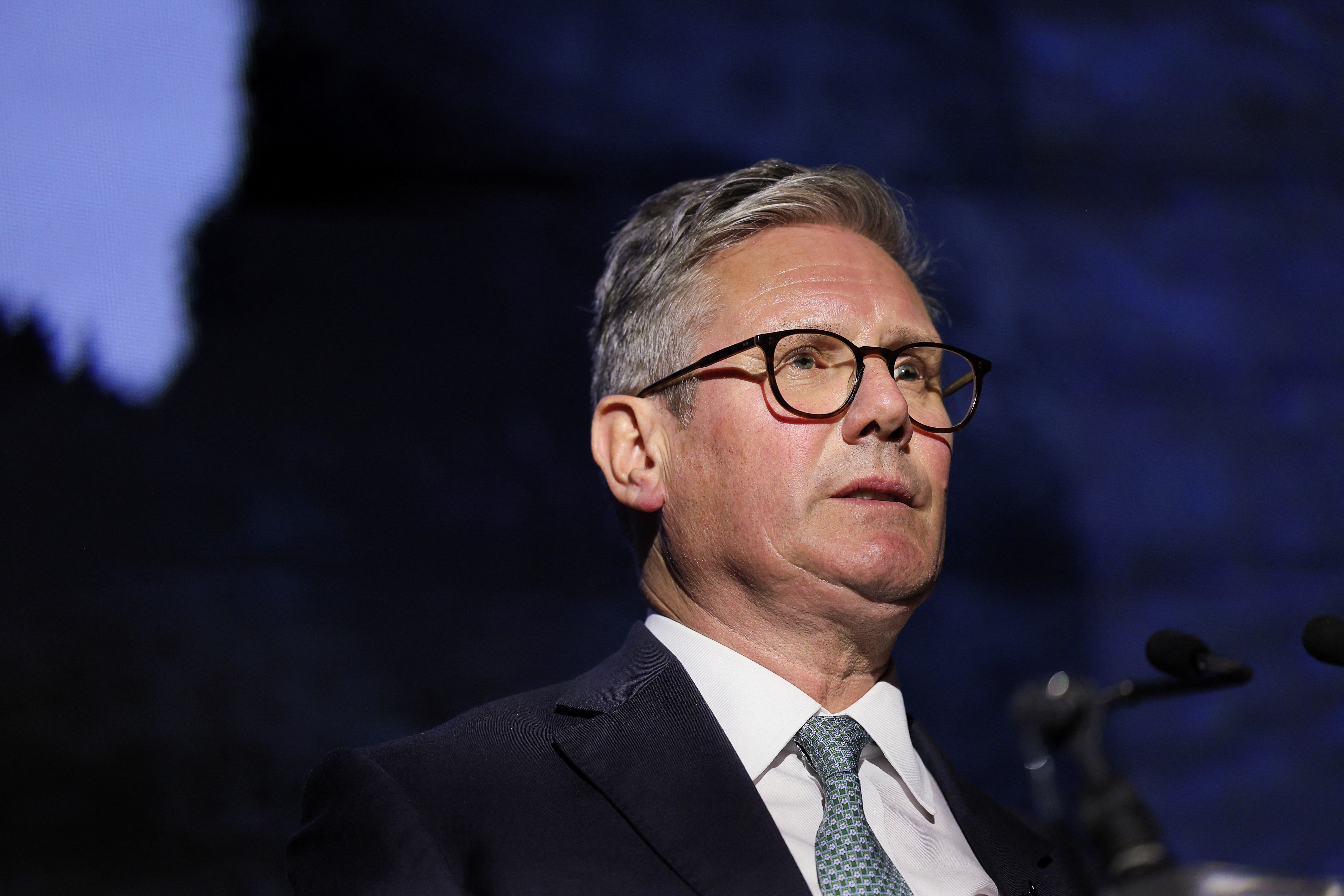 Prime Minister Sir Keir Starmer speaks at the Holocaust Education Trust dinner (Isabel Infantes/PA)