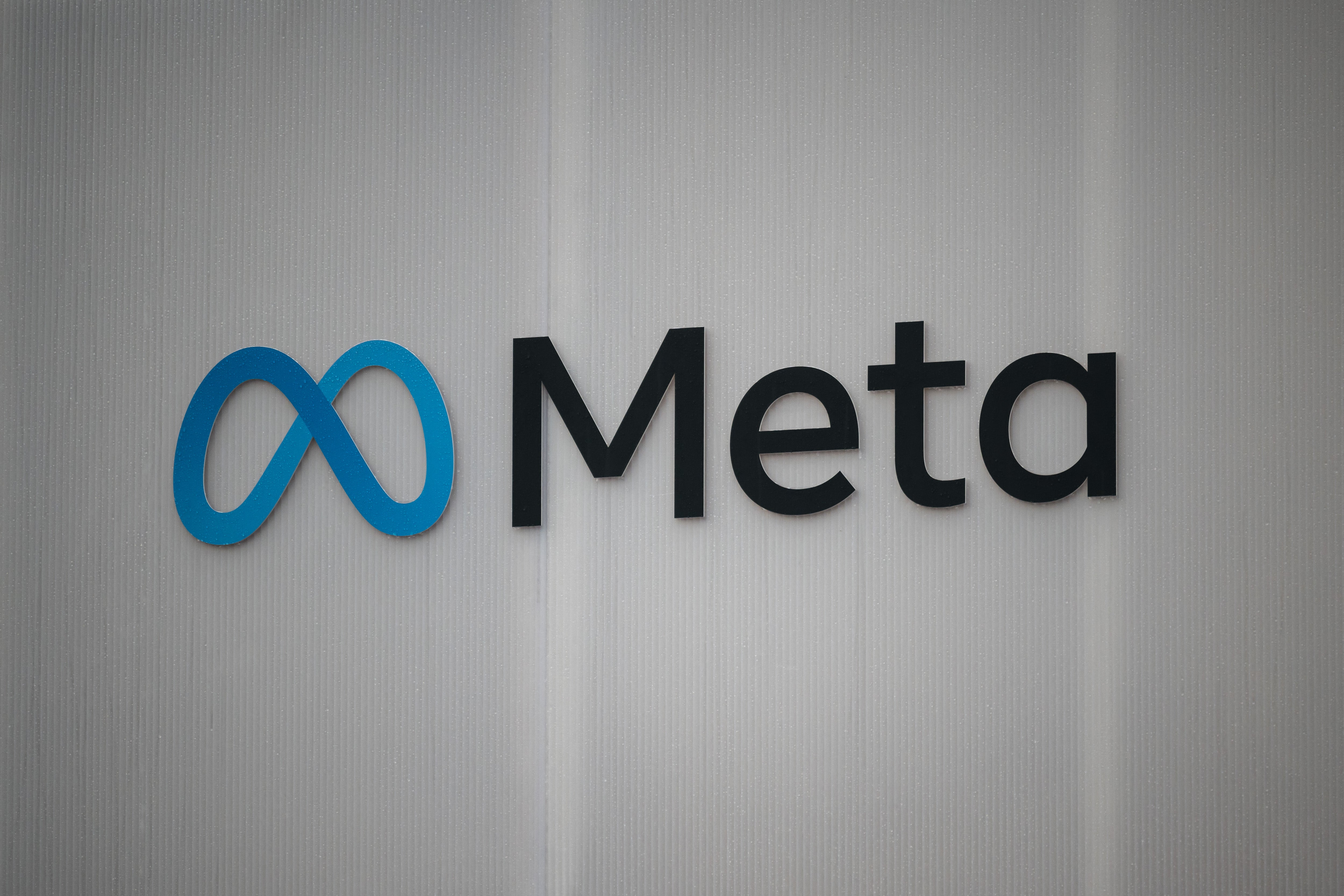 Photo of Meta’s logo taken during the World Economic Forum (WEF) annual meeting in Davos in January