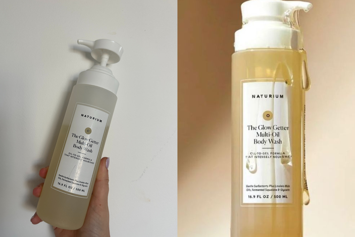 best korean skincare products naturium the glow-getter multi-oil body wash indybest