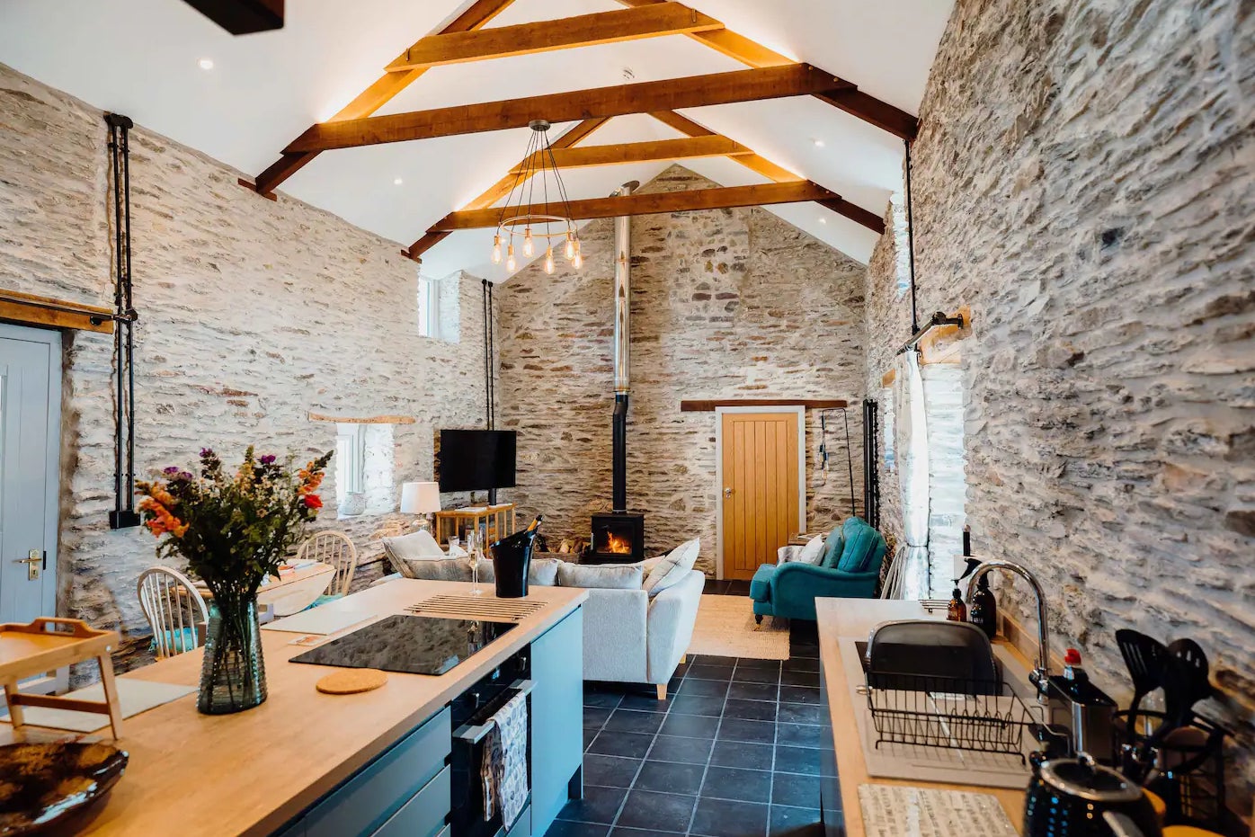 Opt for a romantic couples getaway in this Welsh cottage