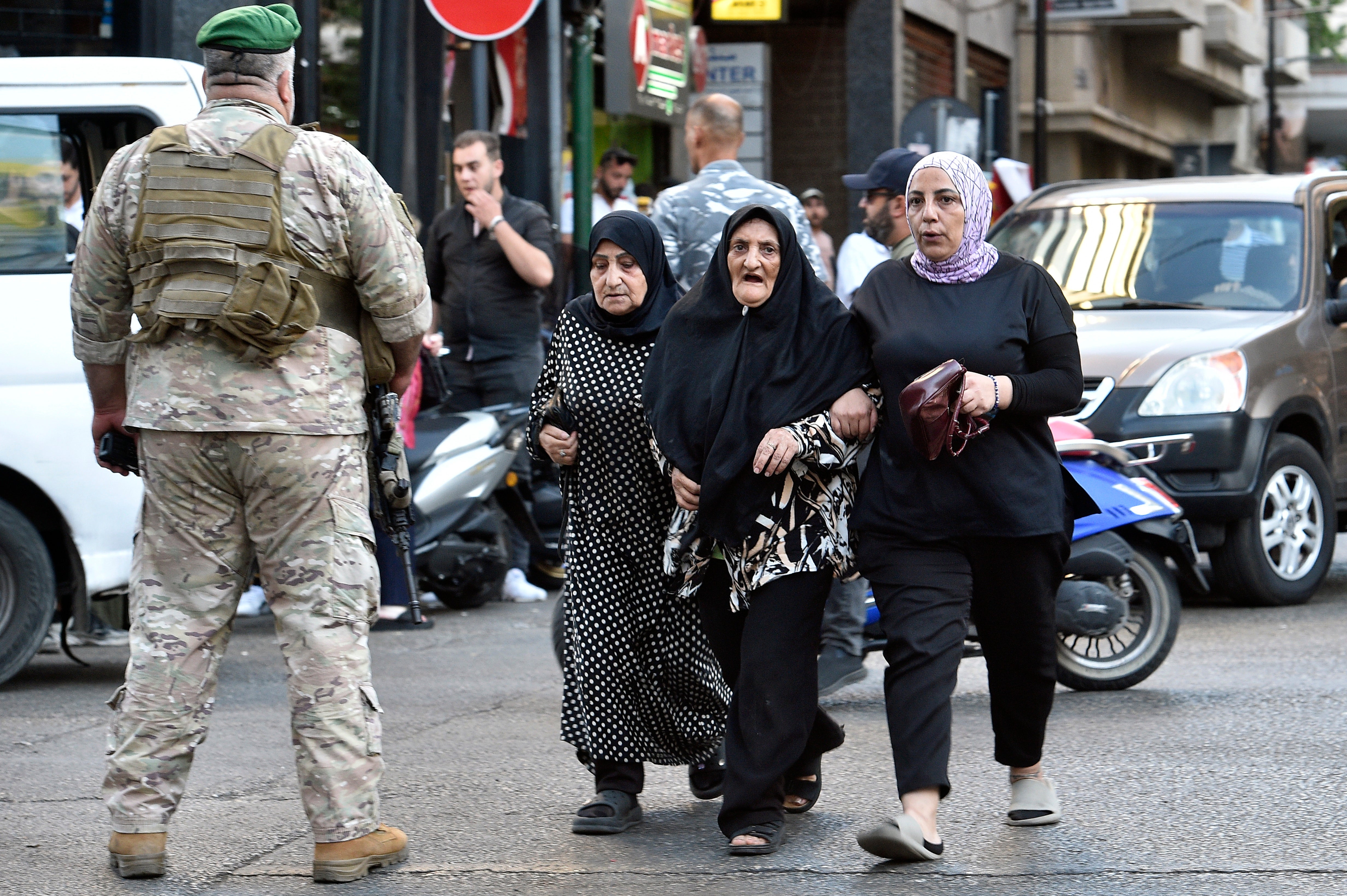 Friends and relatives of those injured rush to check on their loved ones