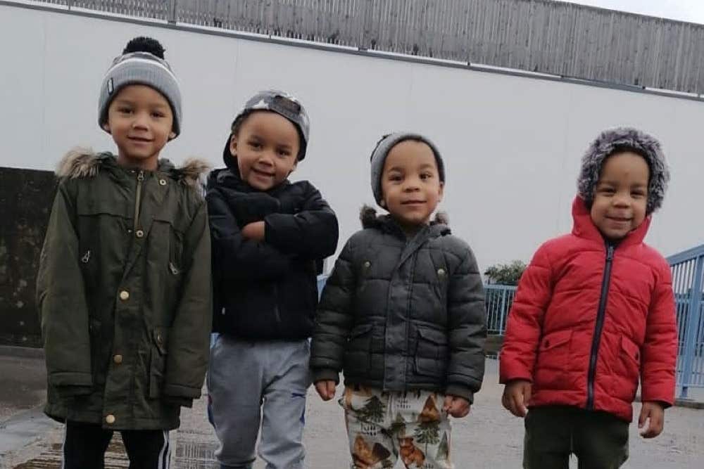 Kyson and Bryson Hoath, aged four (left), and Leyton and Logan Hoath, aged three (right) (Metropolitan Police/PA)