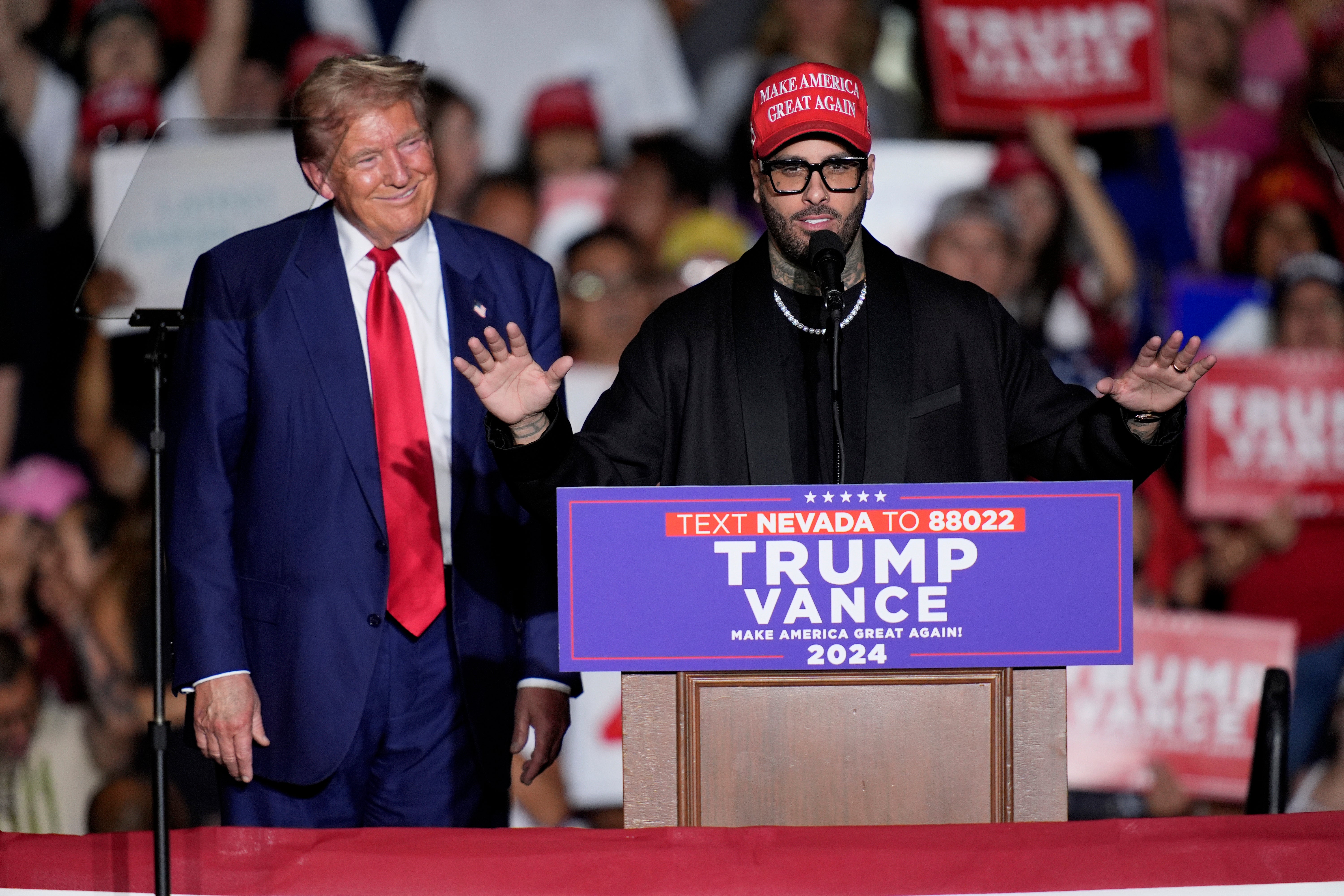 Nicky Jam previously endorsed Trump at his September rally in Nevada