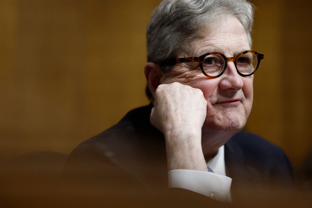 Senator John Kennedy, ranking member of the Judiciary Committee, at a hearing in June