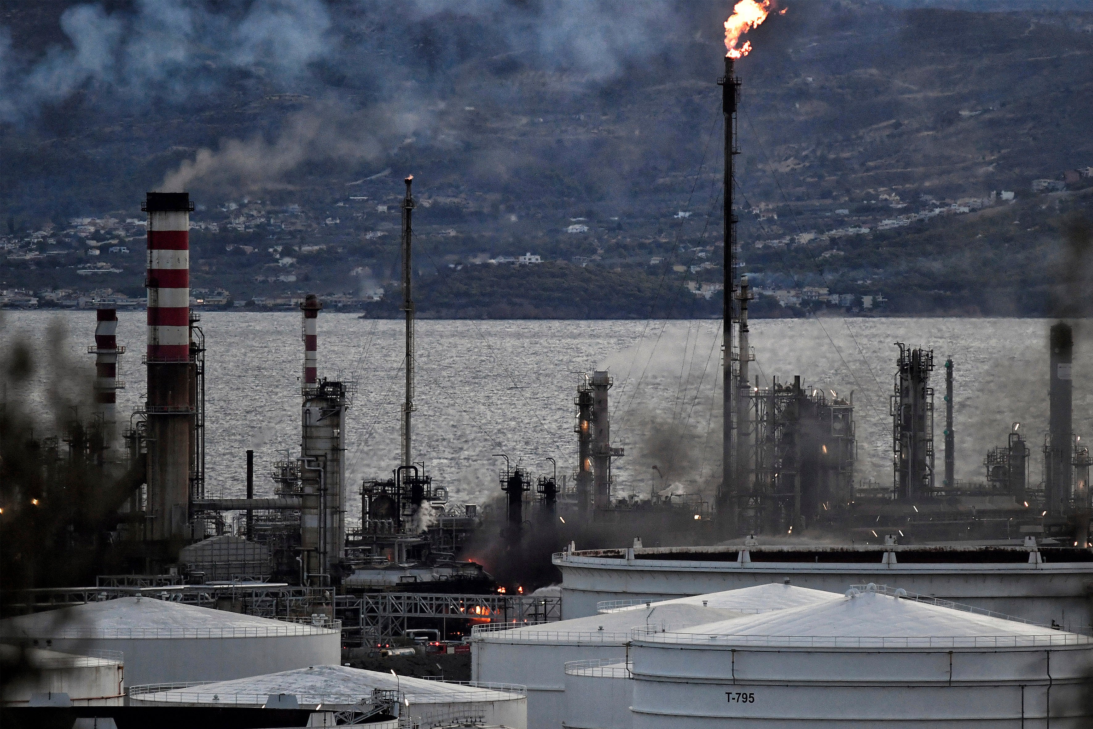 Greece Refinery Fire