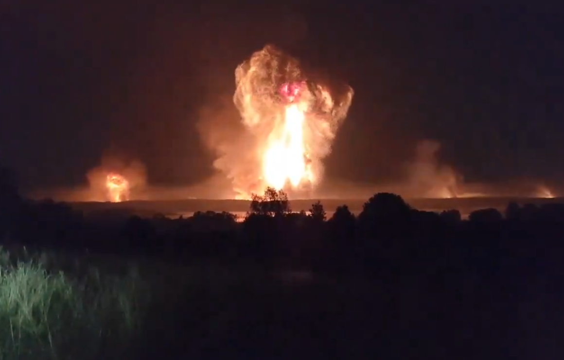 The massive explosion at ammo depot forced evacuations in Toropets