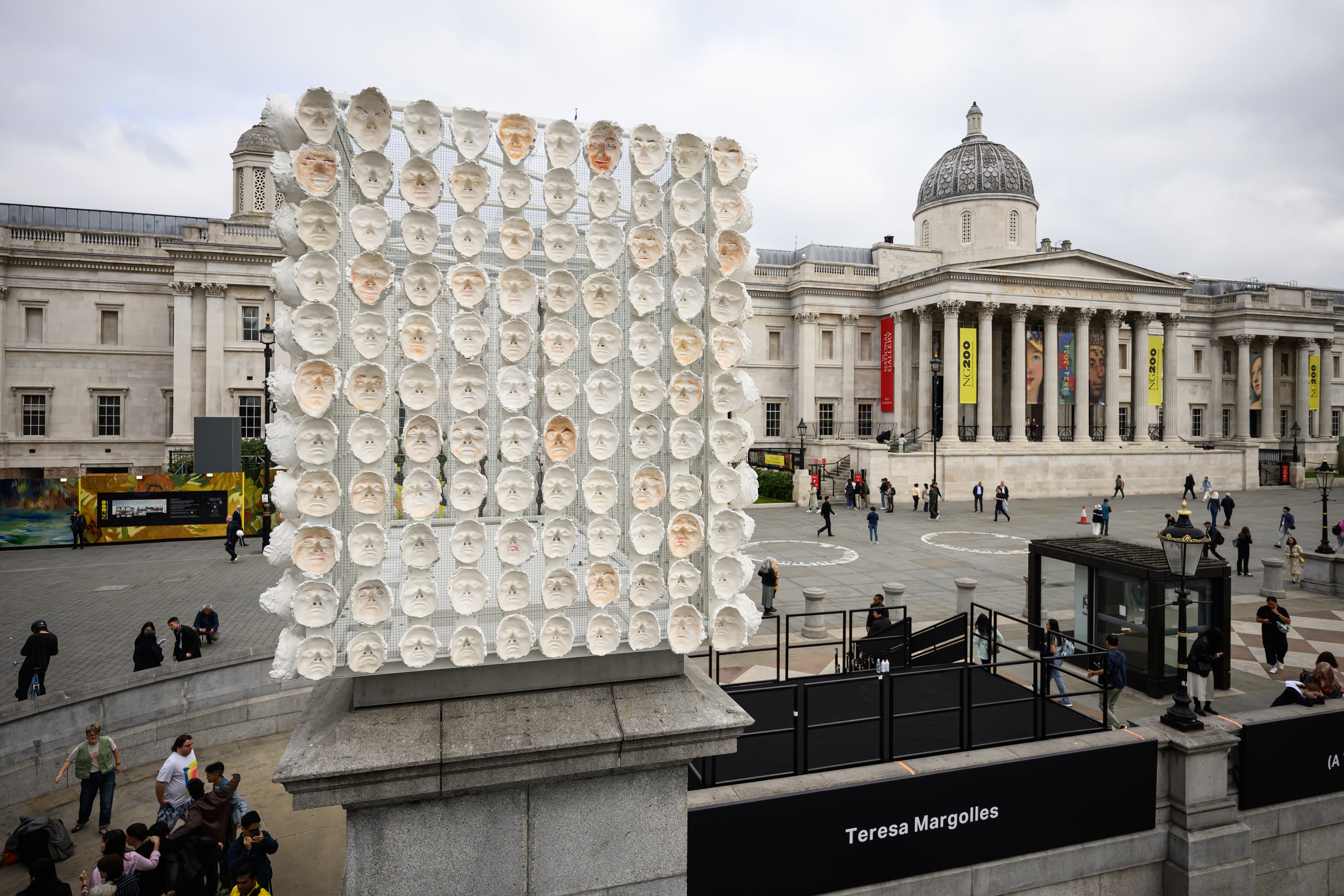 Mil Veces un Instante, by Teresas Margolles,has been unveiled on the fourth plinth in Trafalgar Square