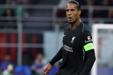 Virgil van Dijk impressed with Liverpool display after bouncing back in Milan