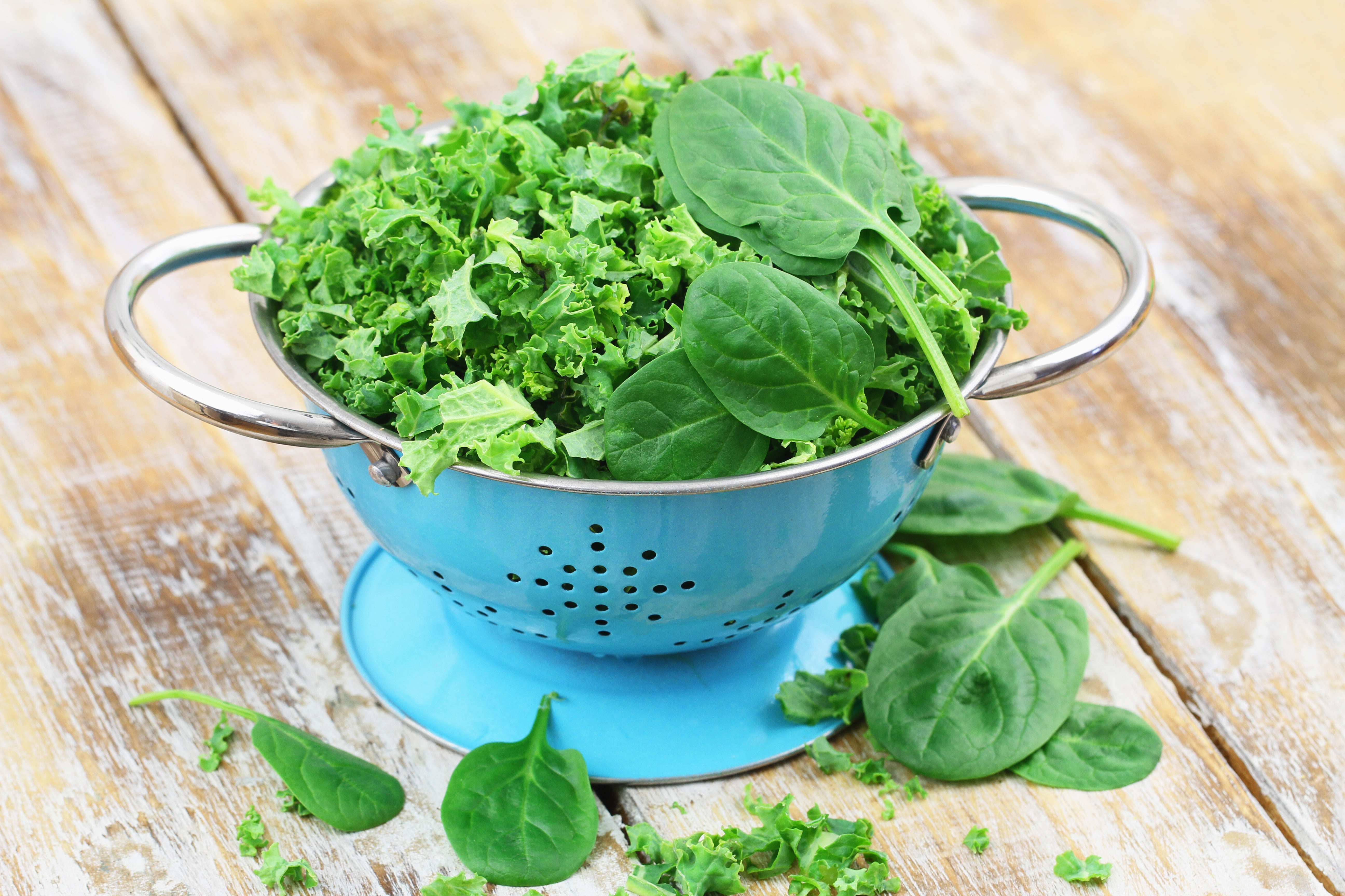 Kale and spinach (Alamy/PA)