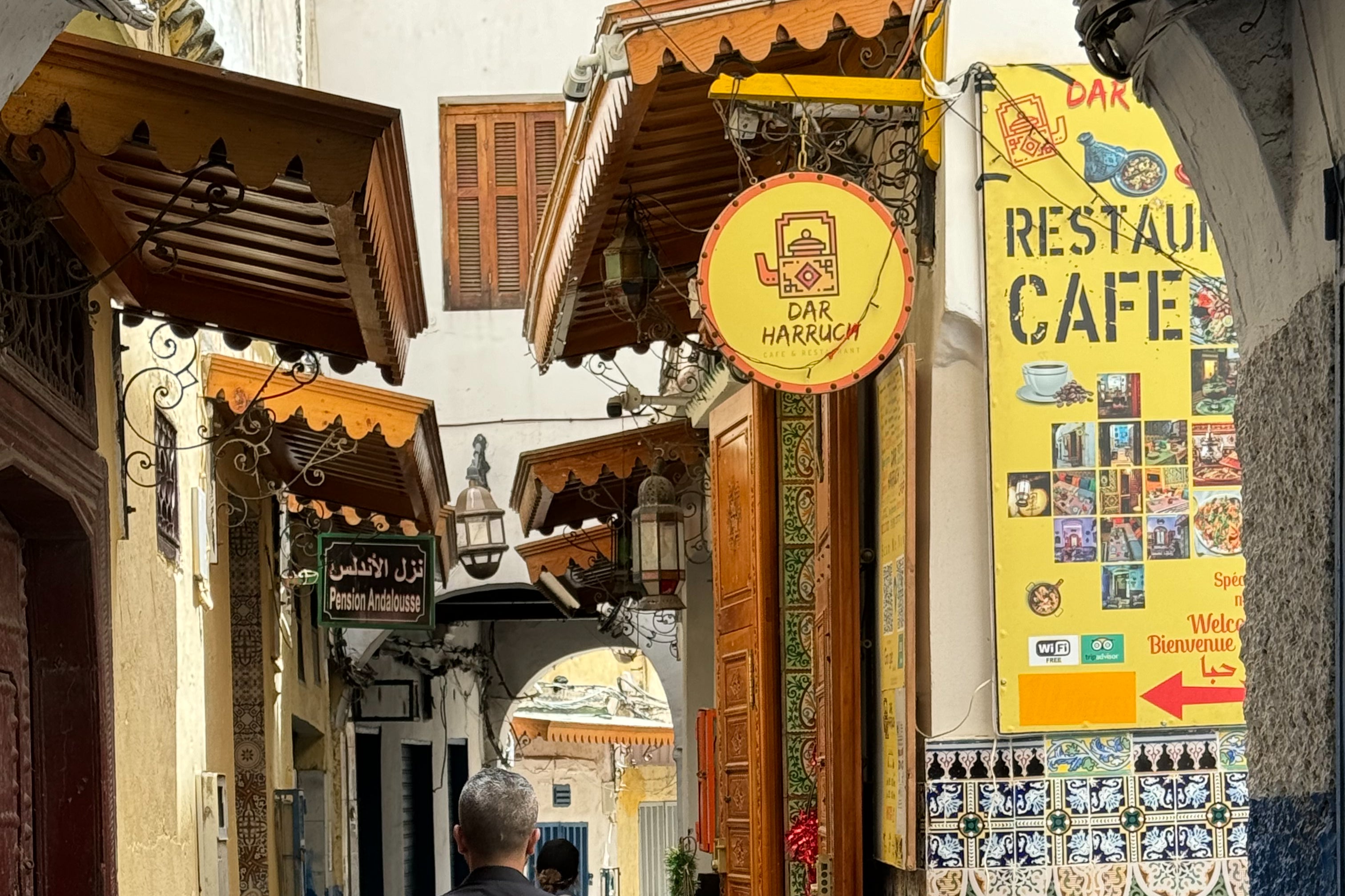 Tangier is known for its thriving cafe culture