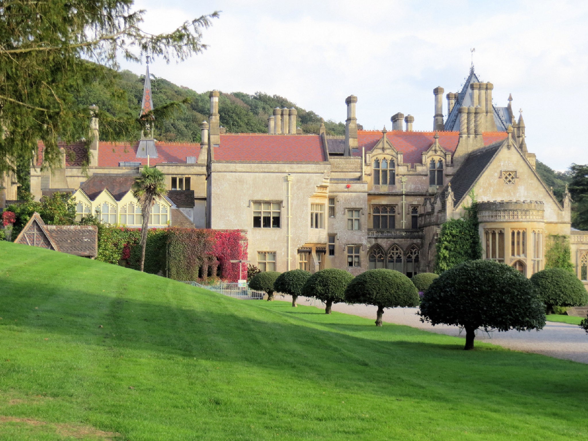 After exploring Tyntesfield house, there are three playgrounds in the gardens