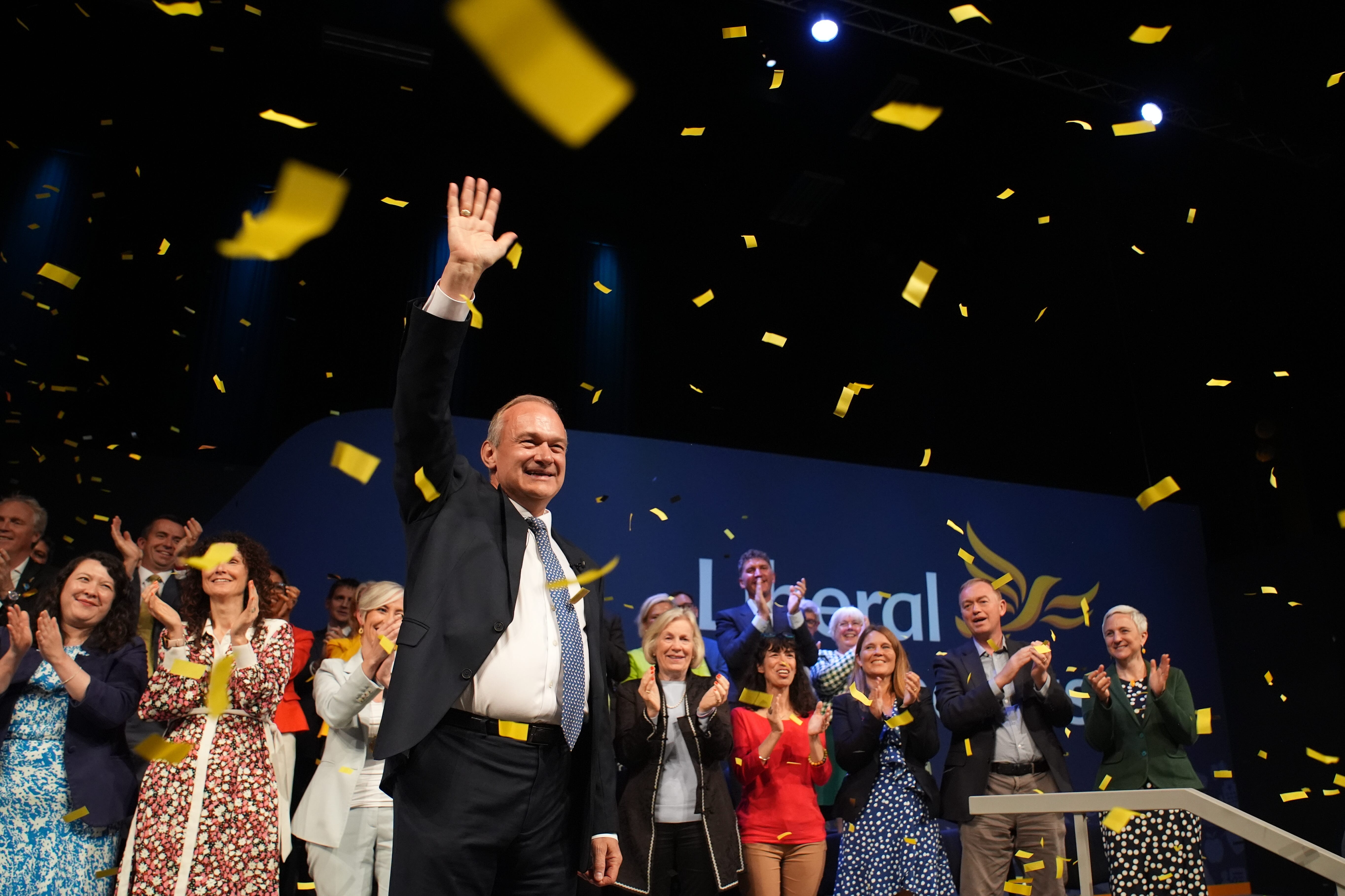 Liberal Democrat leader Sir Ed Davey at his party’s Brighton 2024 conference (Gareth Fuller/PA)