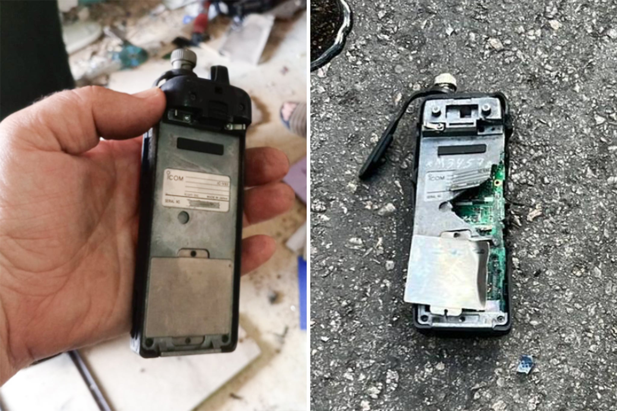 Images circulating widely online purportedly show walkie-talkies used by Hezbollah that exploded in Lebanon, although The Independent has been unable to verify the source of these images