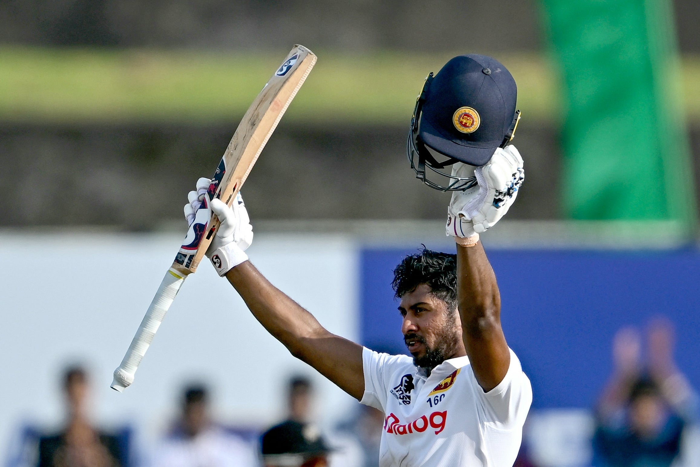 Kamindu Mendis scored a century against New Zealand to take his Test average into the 80s