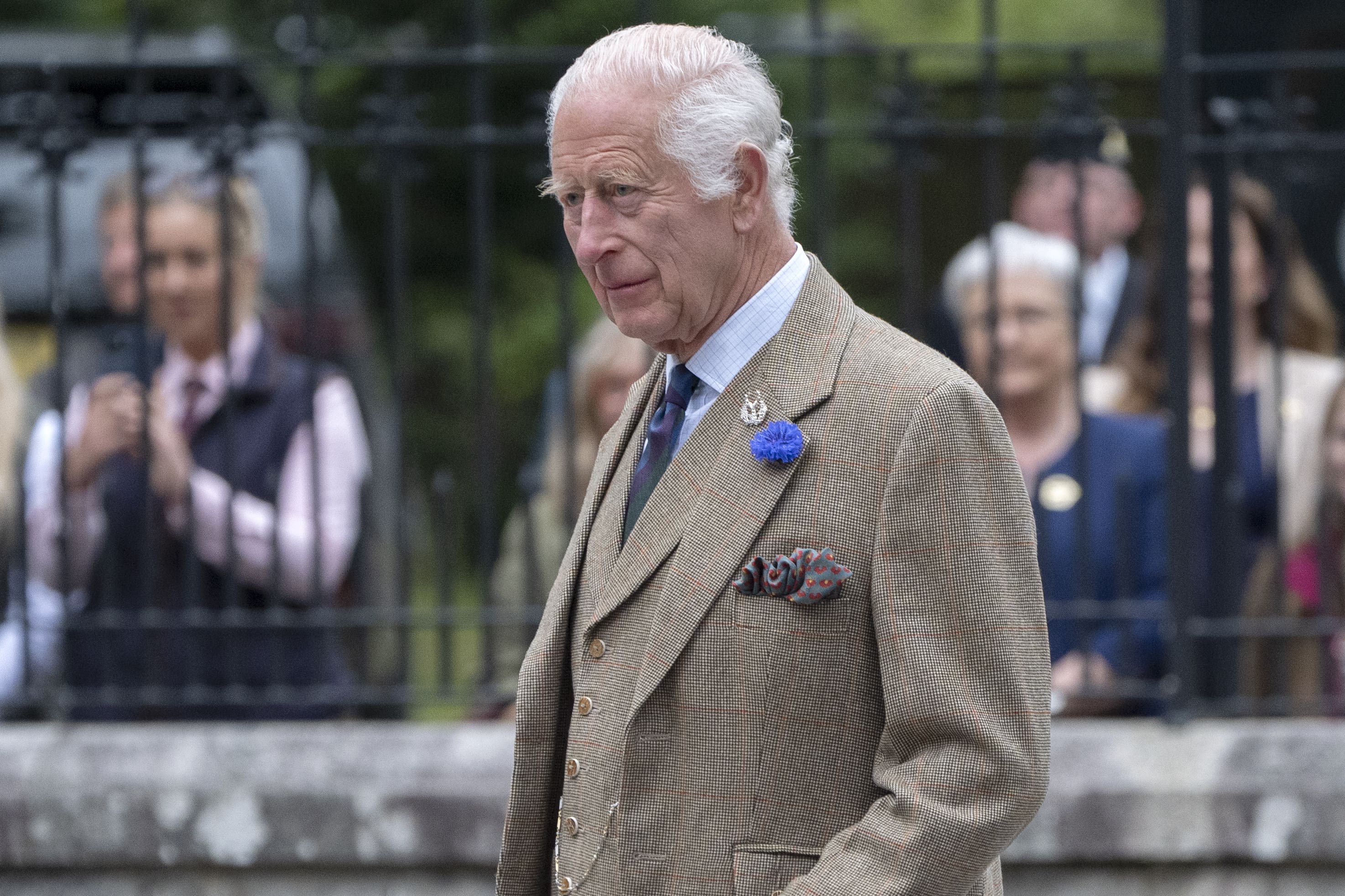 The King has issued a message following the flooding in central Europe (Jane Barlow/PA)