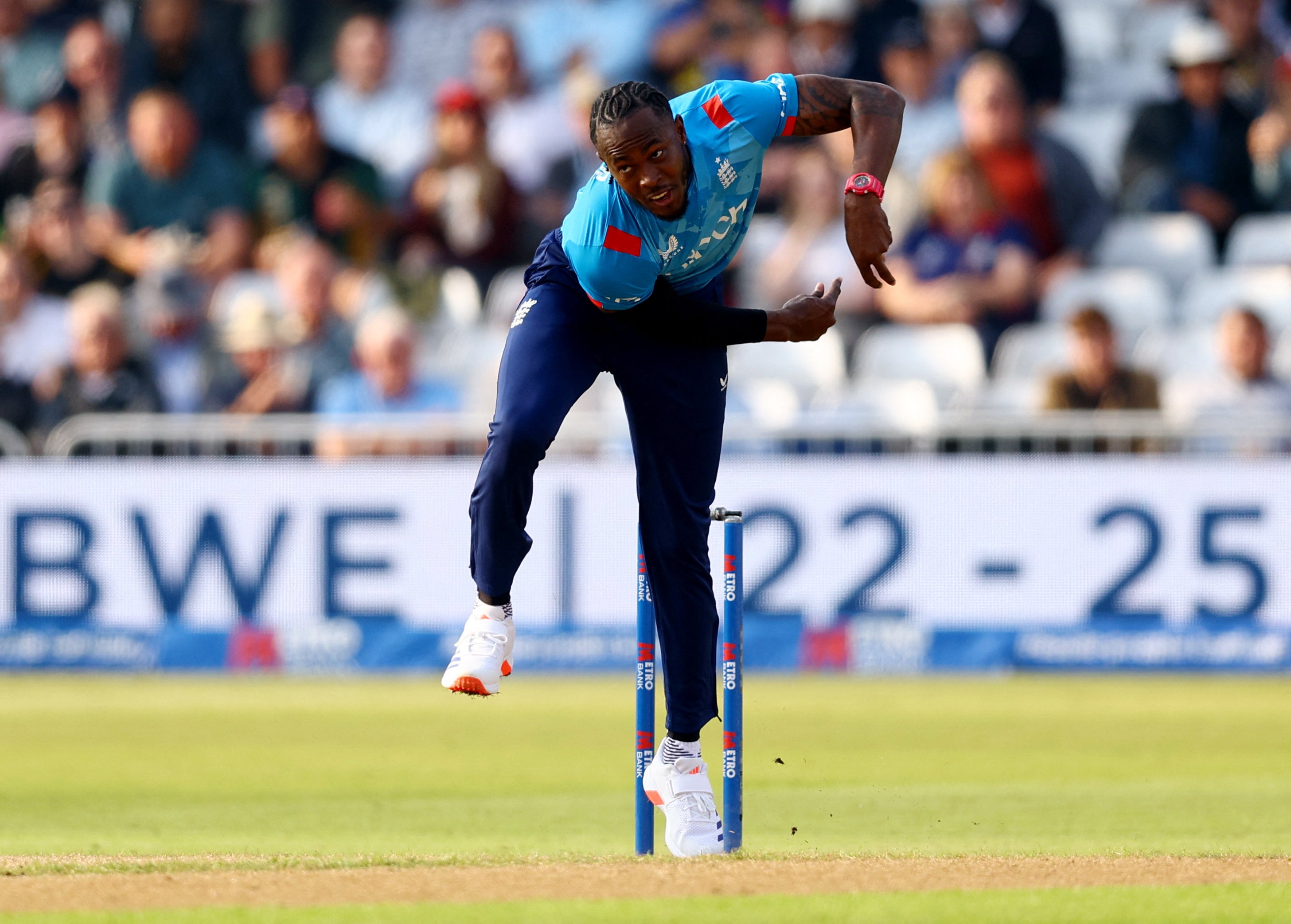 Jofra Archer has been building up his fitness as he aims to return to Test cricket