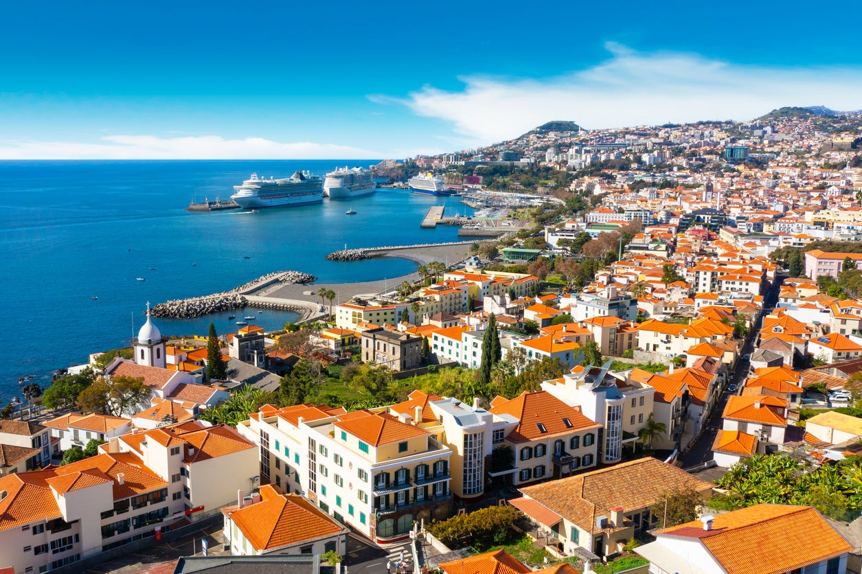 Funchal, Madeira: a popular port of call on European cruises... but it’s not in the Mediterranean