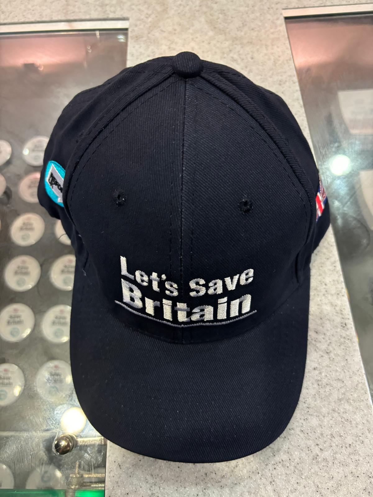 Reform UK is selling caps emblazoned with ‘Let’s Save Britain’