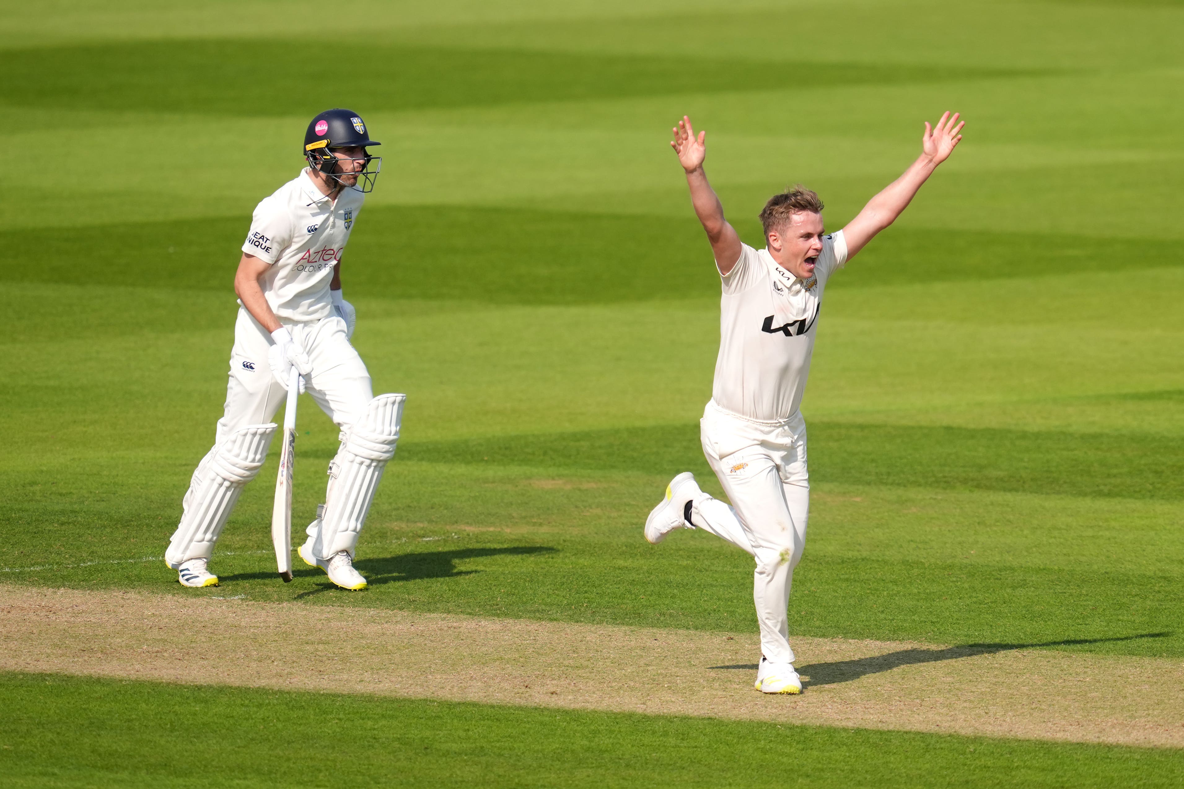 Surrey’s third successive Vitality County Championship title was confirmed when Lancashire completed a a 168-run victory over Somerset (Adam Davy/PA)