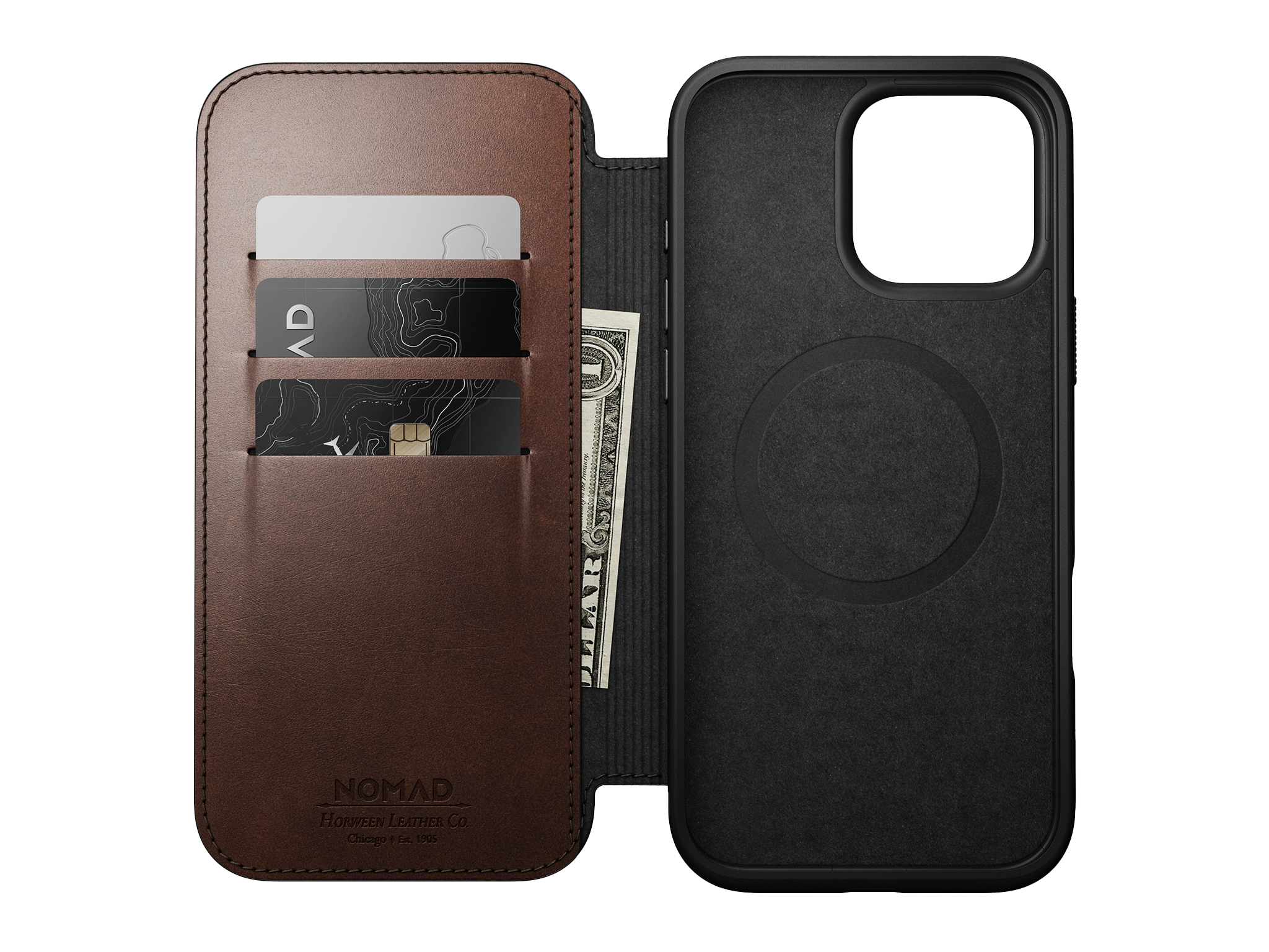 Best iphone 16 cases IndyBest review Nomad leather folio Horween