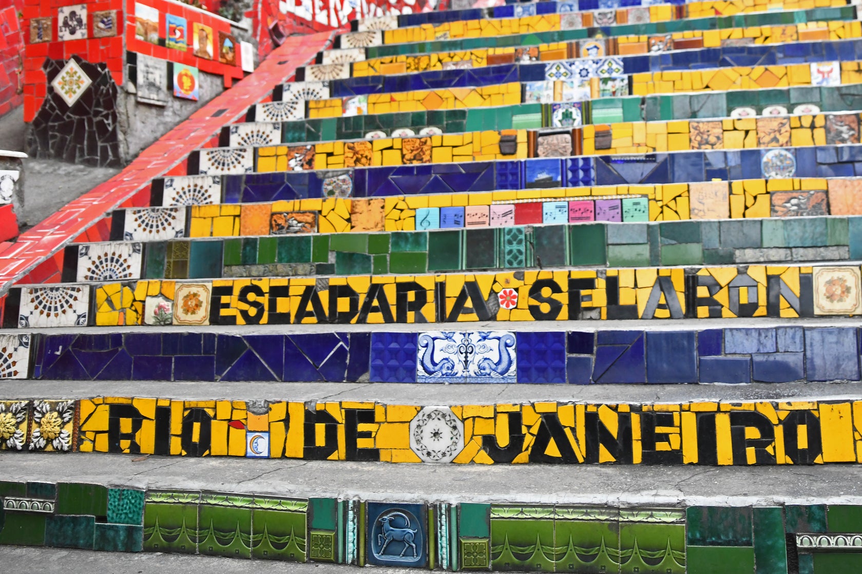 Escadaria Selarón was created by Chilean-born artist Jorge Selarón and has cemented itself as a landmark of Rio De Janeiro