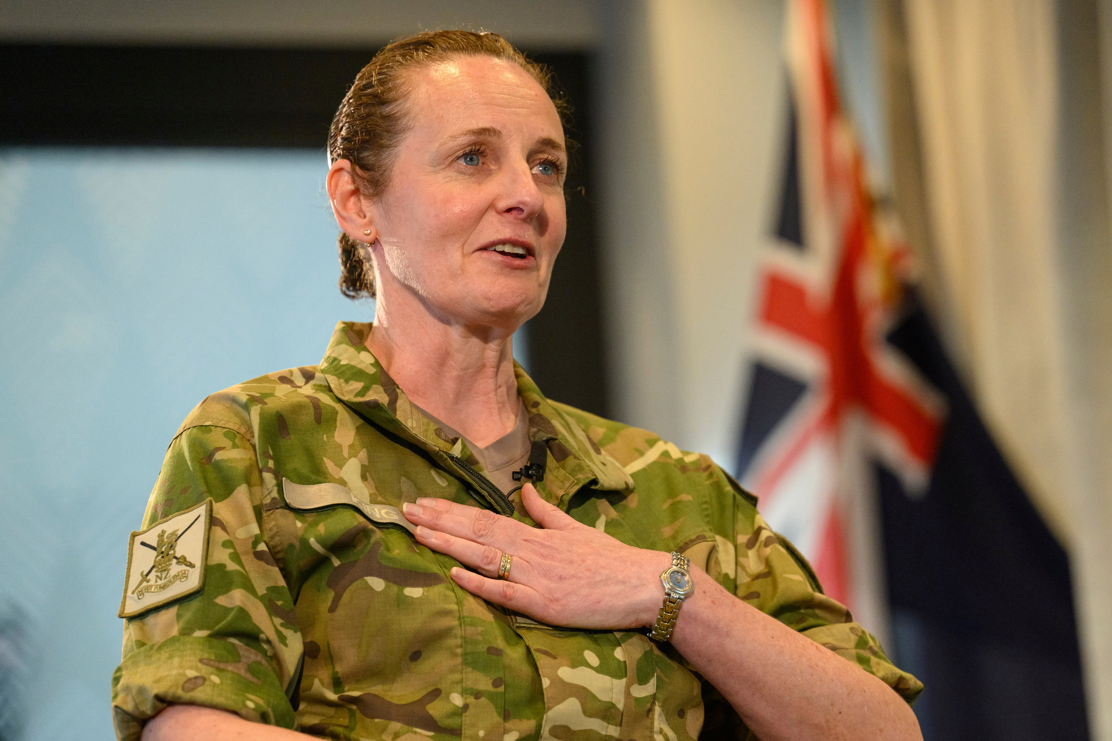 APTOPIX New Zealand Army Chief