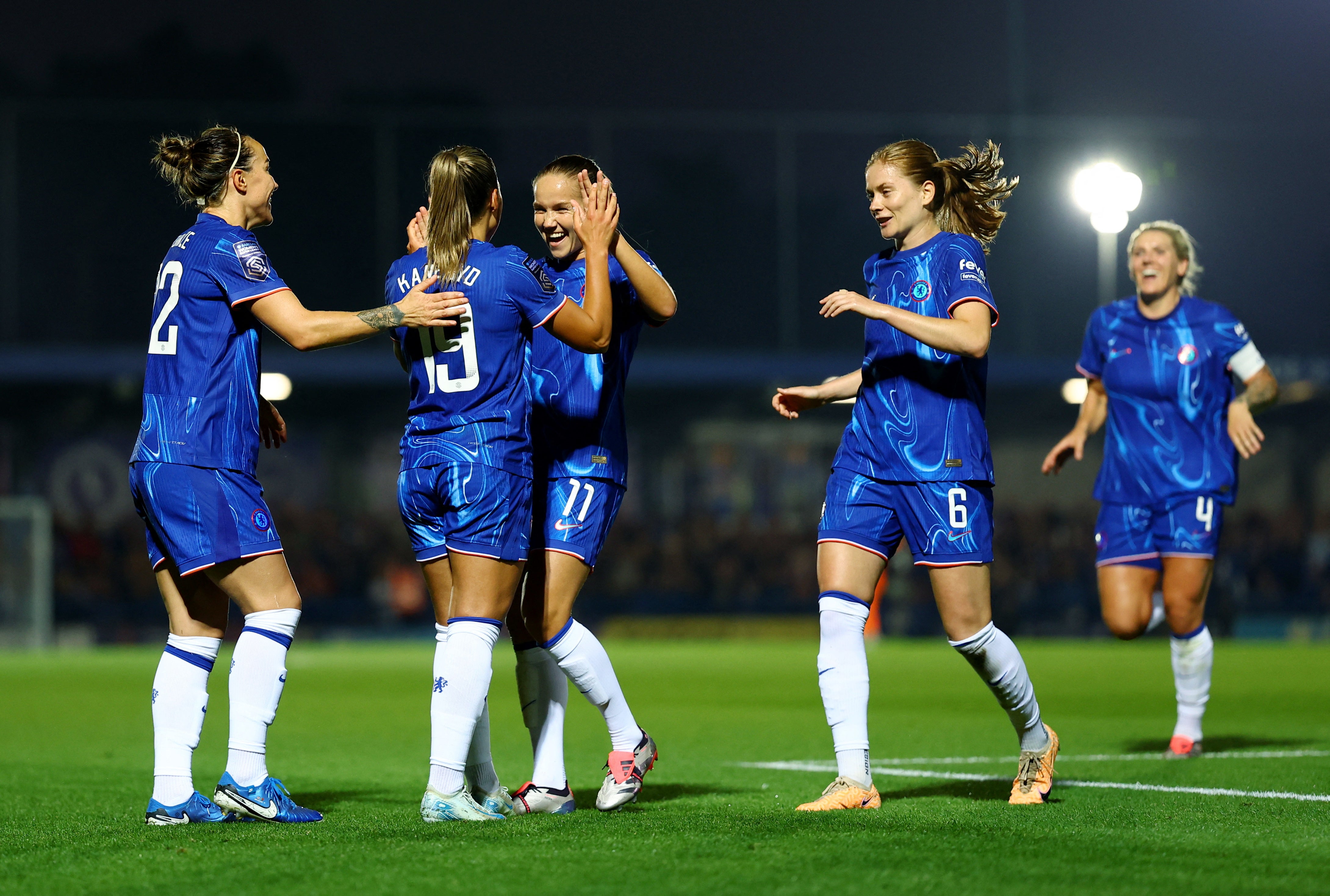 Chelsea’s Johanna Rytting Kaneryd scored the winner in the first half