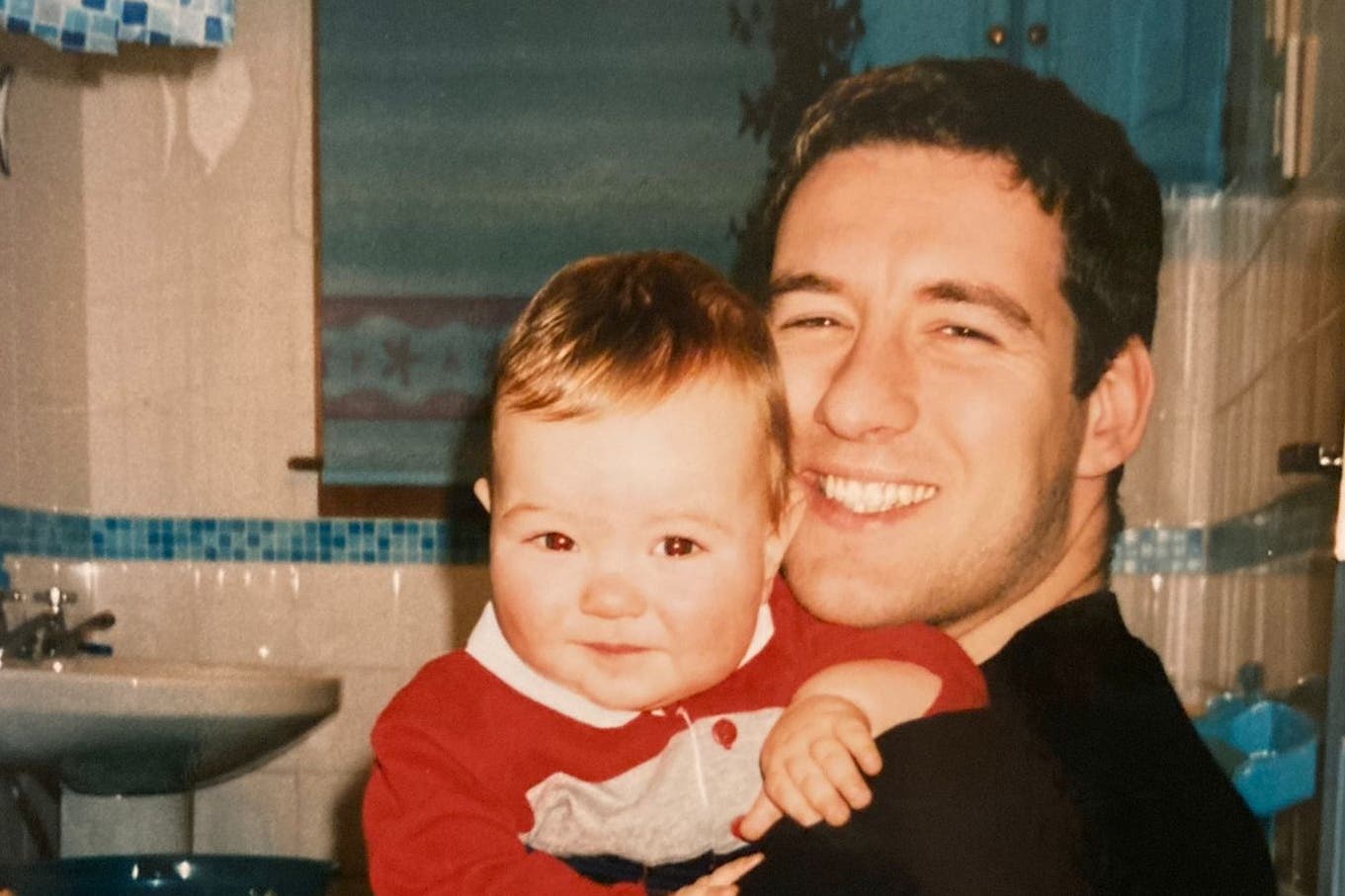 Alistair Wilson with elder son Andrew as a baby (Wilson Family/PA)