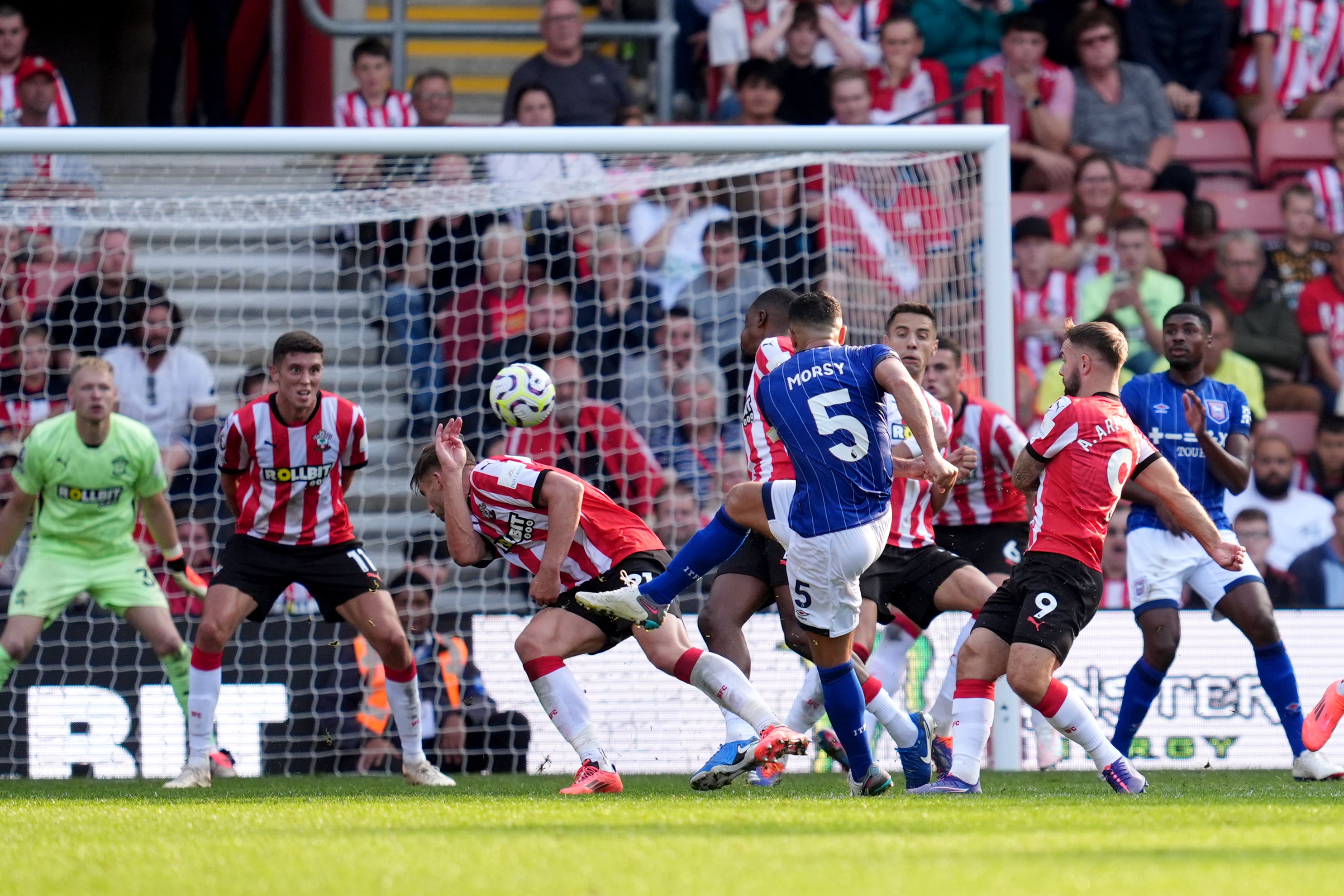 Sam Morsy equalised in injury time for Ipswich (Adam Davy/PA)