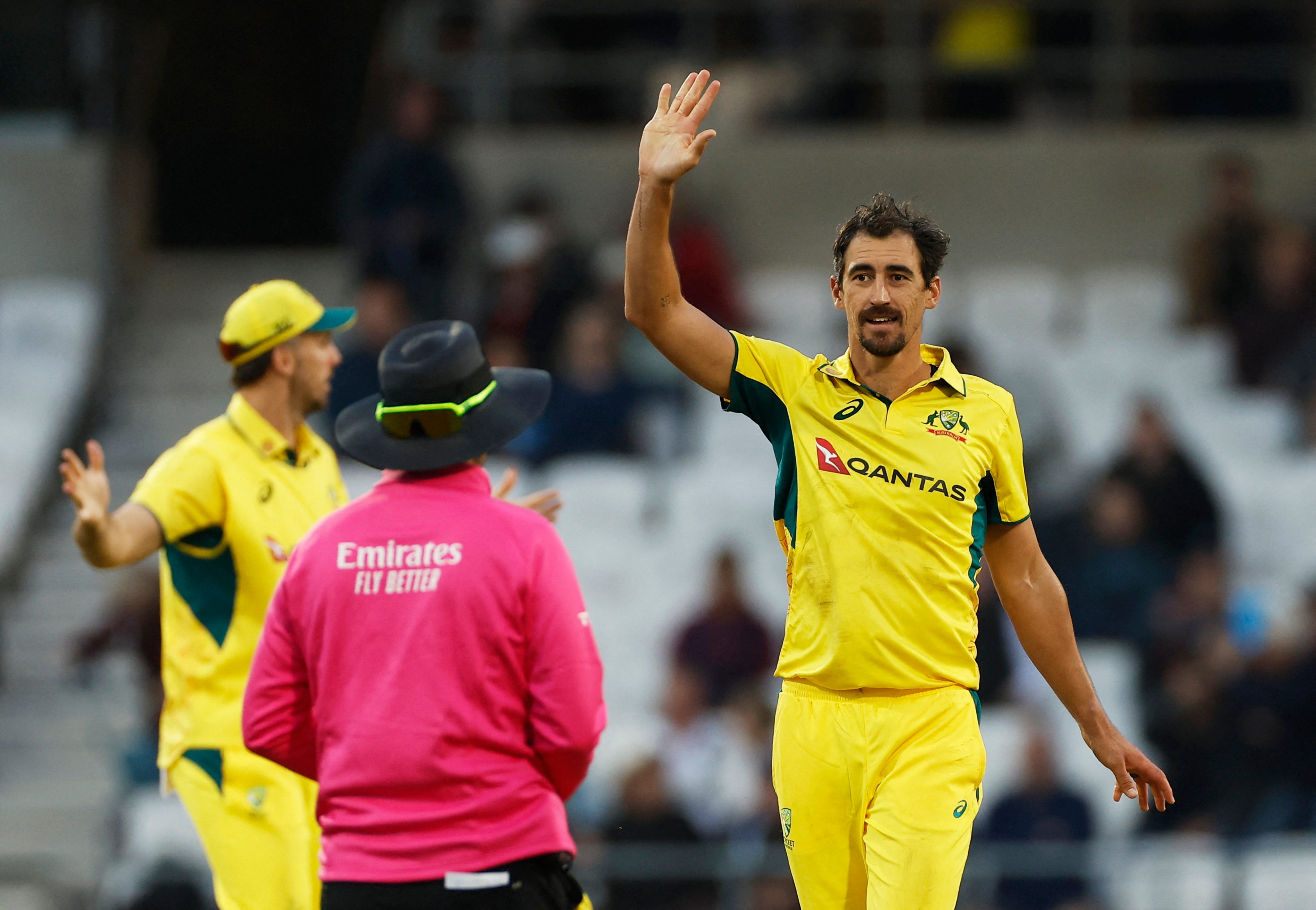 Mitchell Starc wrapped up proceedings with the wicket of Olly Stone