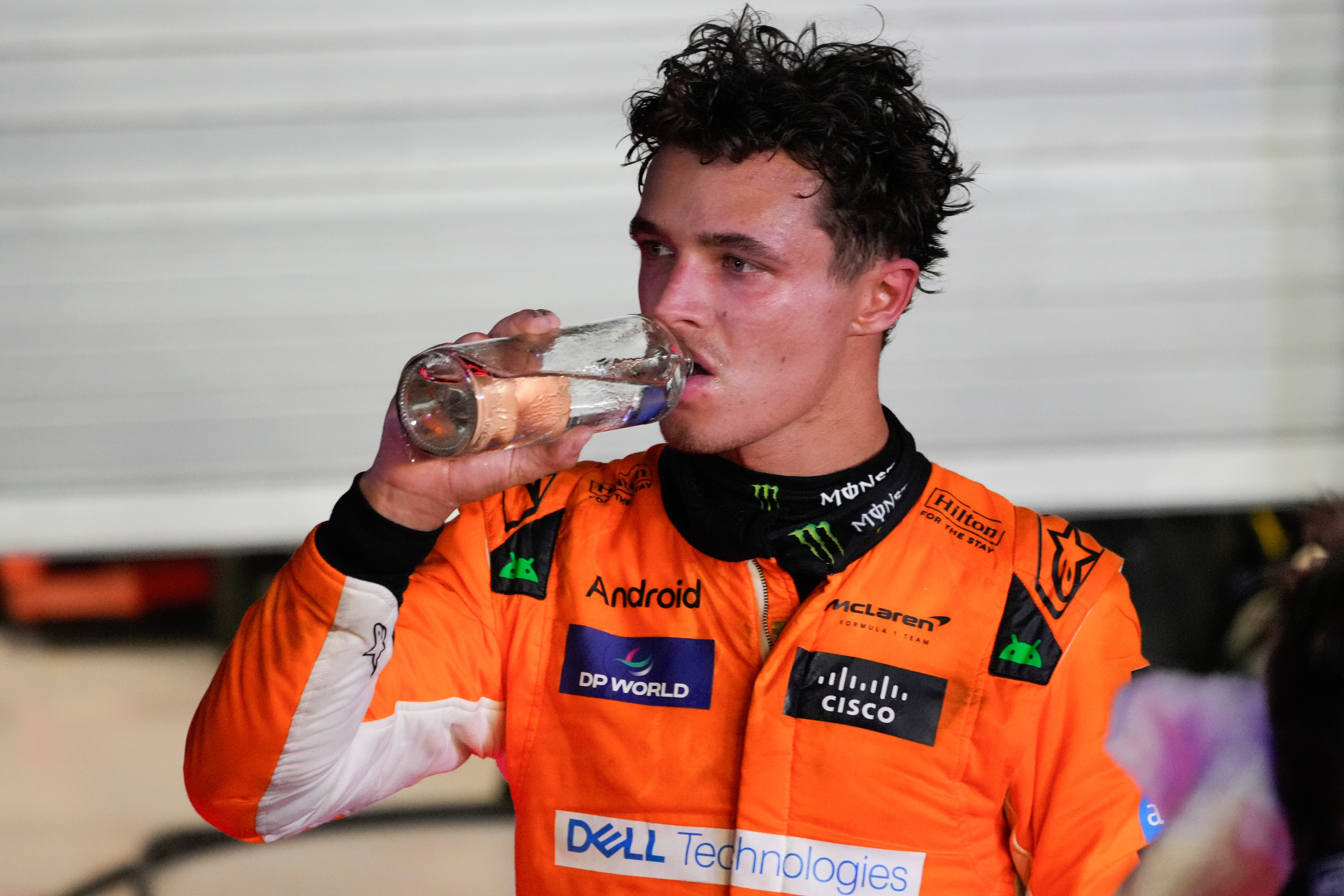 Lando Norris survived a couple of minor scares (Vincent Thian/AP)