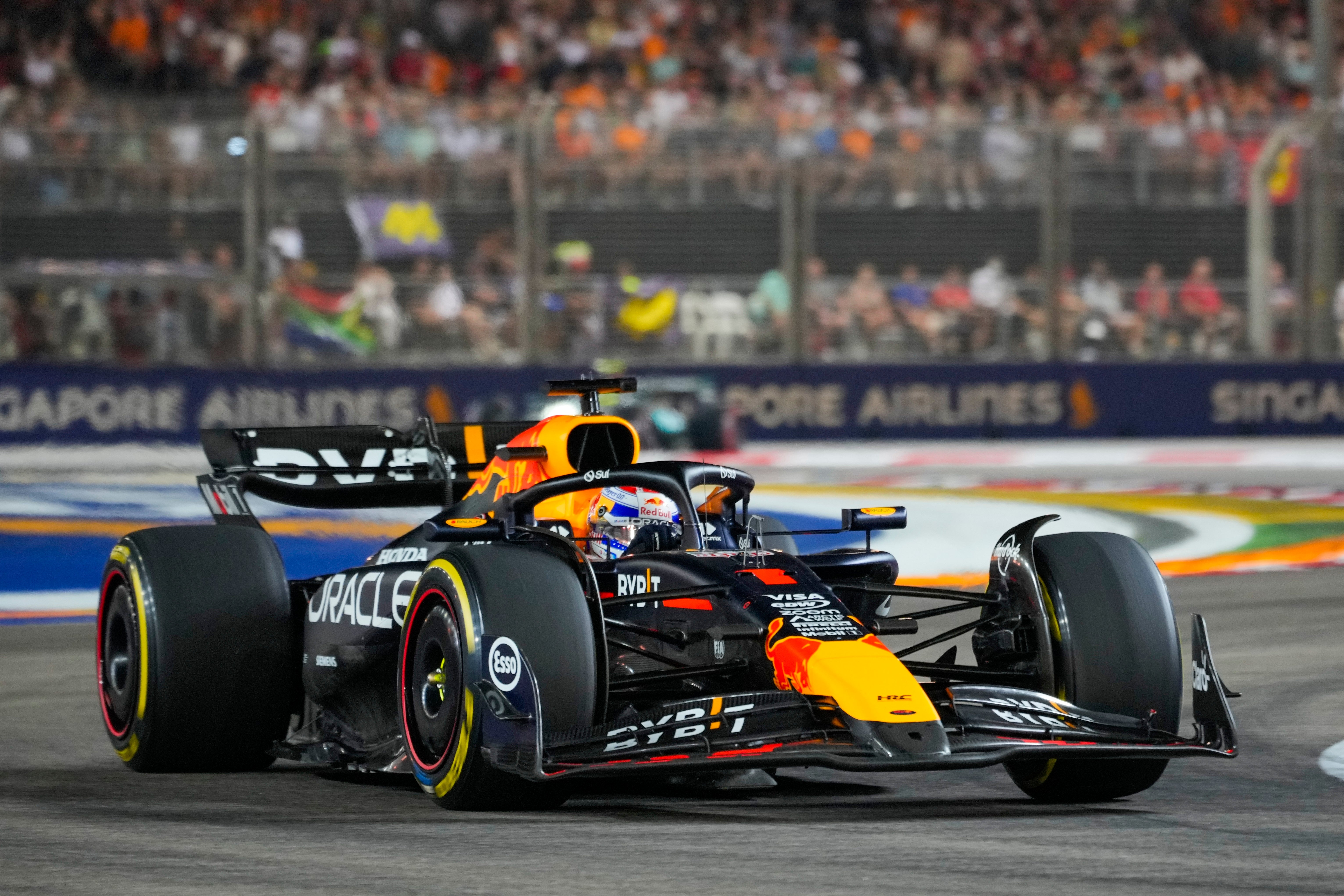 Max Verstappen finished second