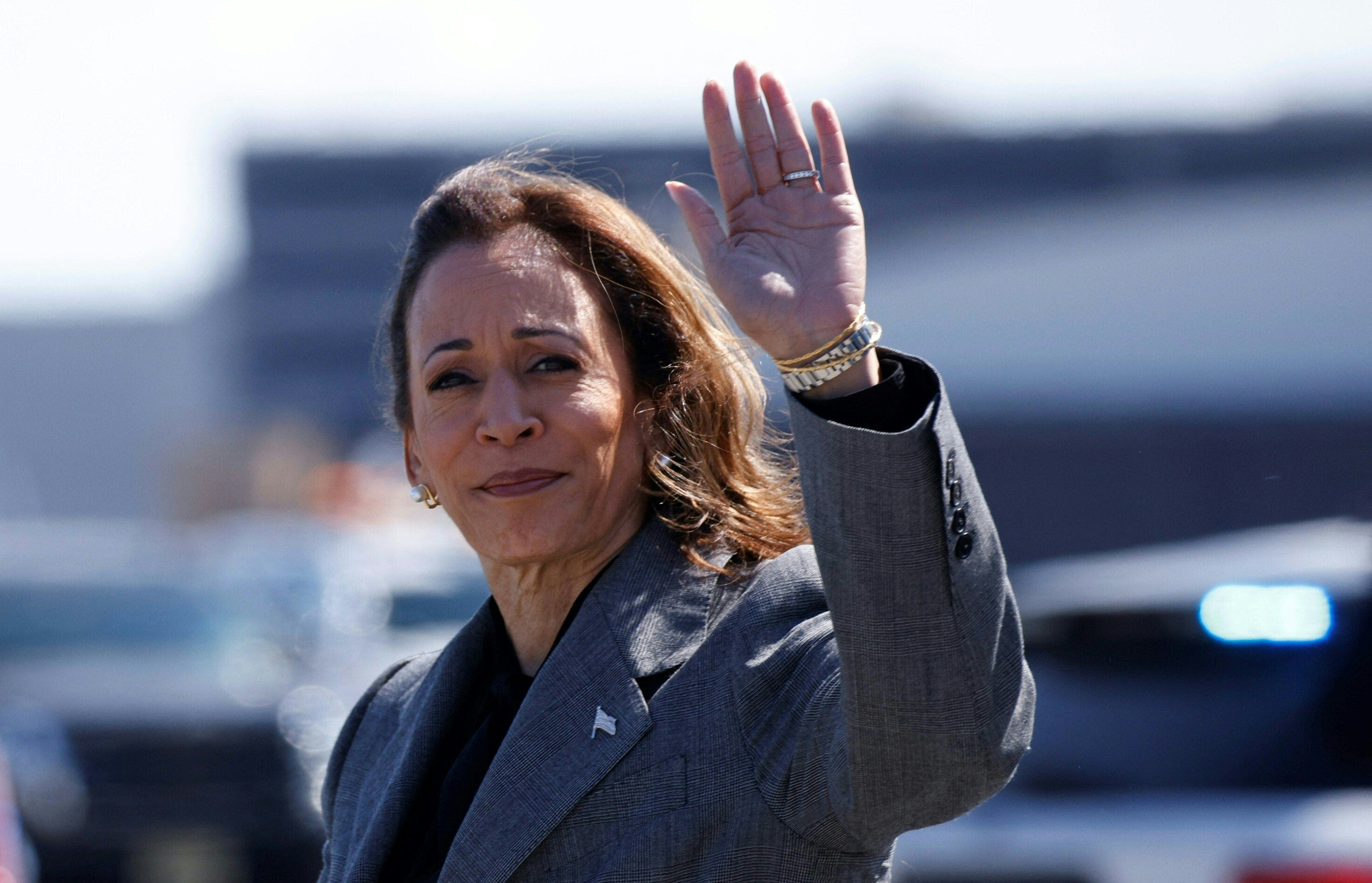 Just over 40 percent of registered voters say the threat of political violence will be greater under current Vice President Kamala Harris, the poll found