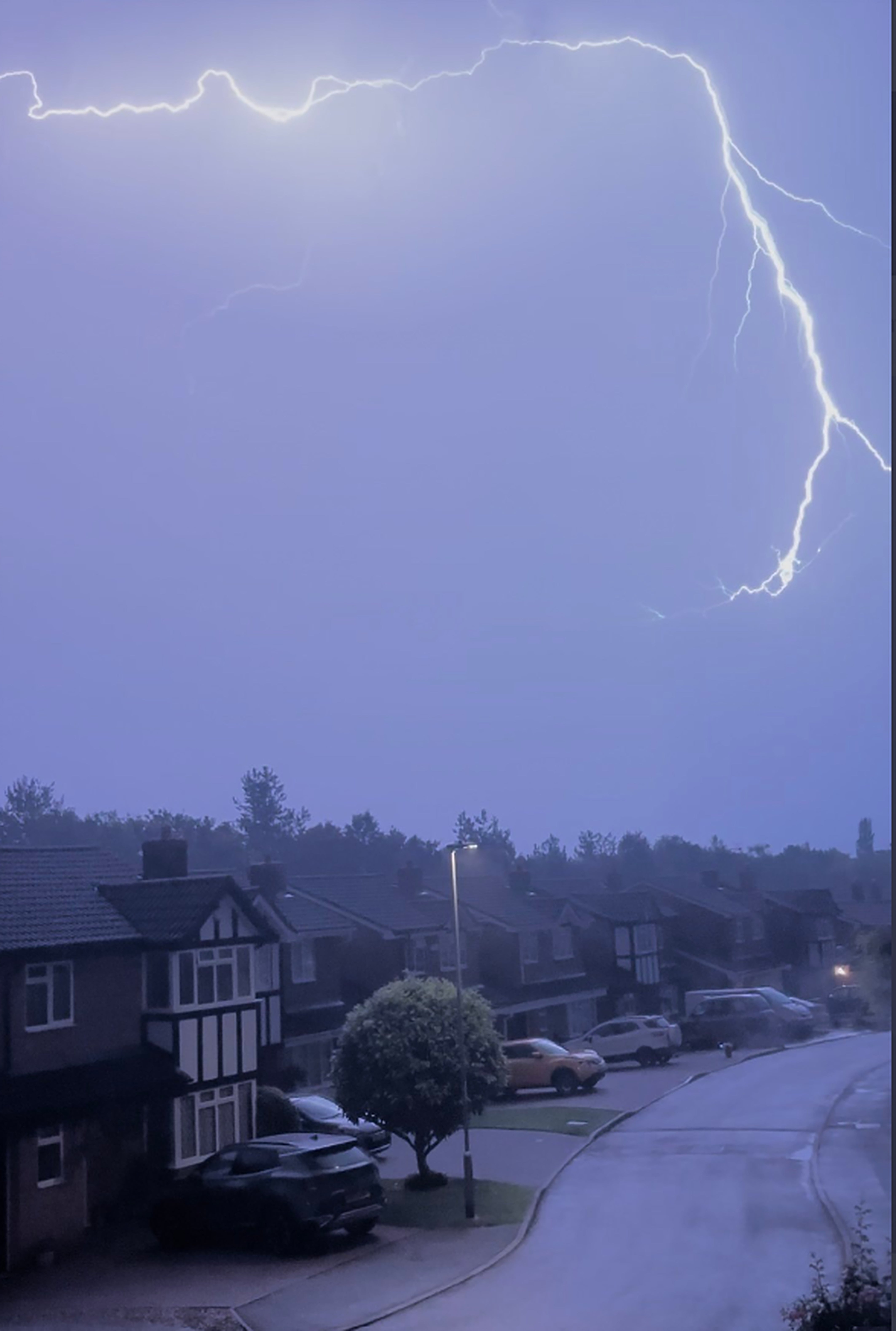 Lightning in Great Oakley Corby