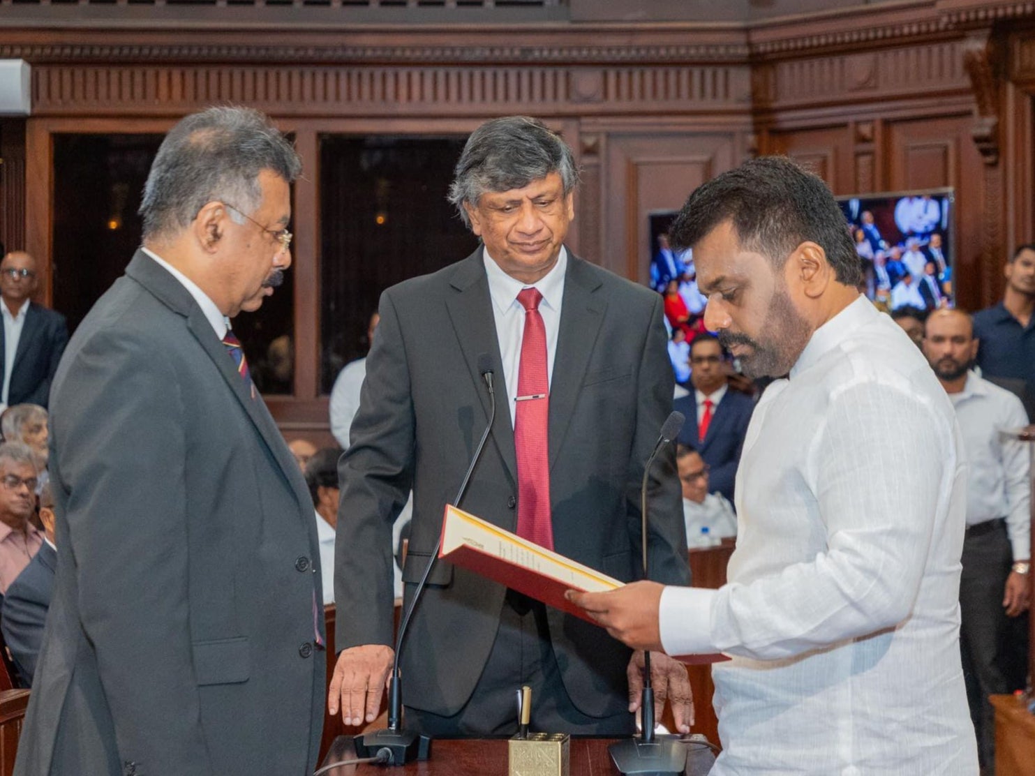 Dissanayake positioned his National People’s Power coalition, led by his JVP party, as the best choice to address public demands for reforming Sri Lanka’s political patronage and corruption