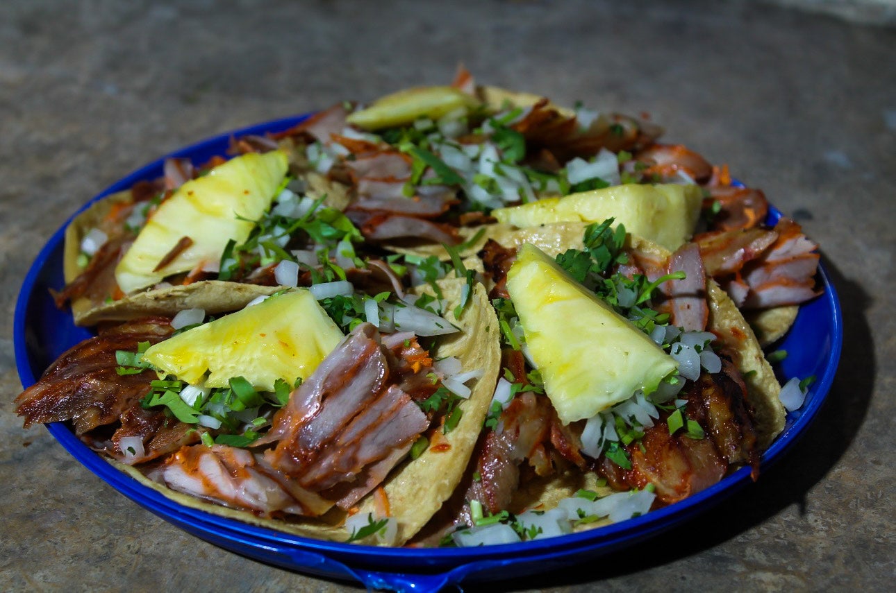 A taco at El Vilsito in Mexico City