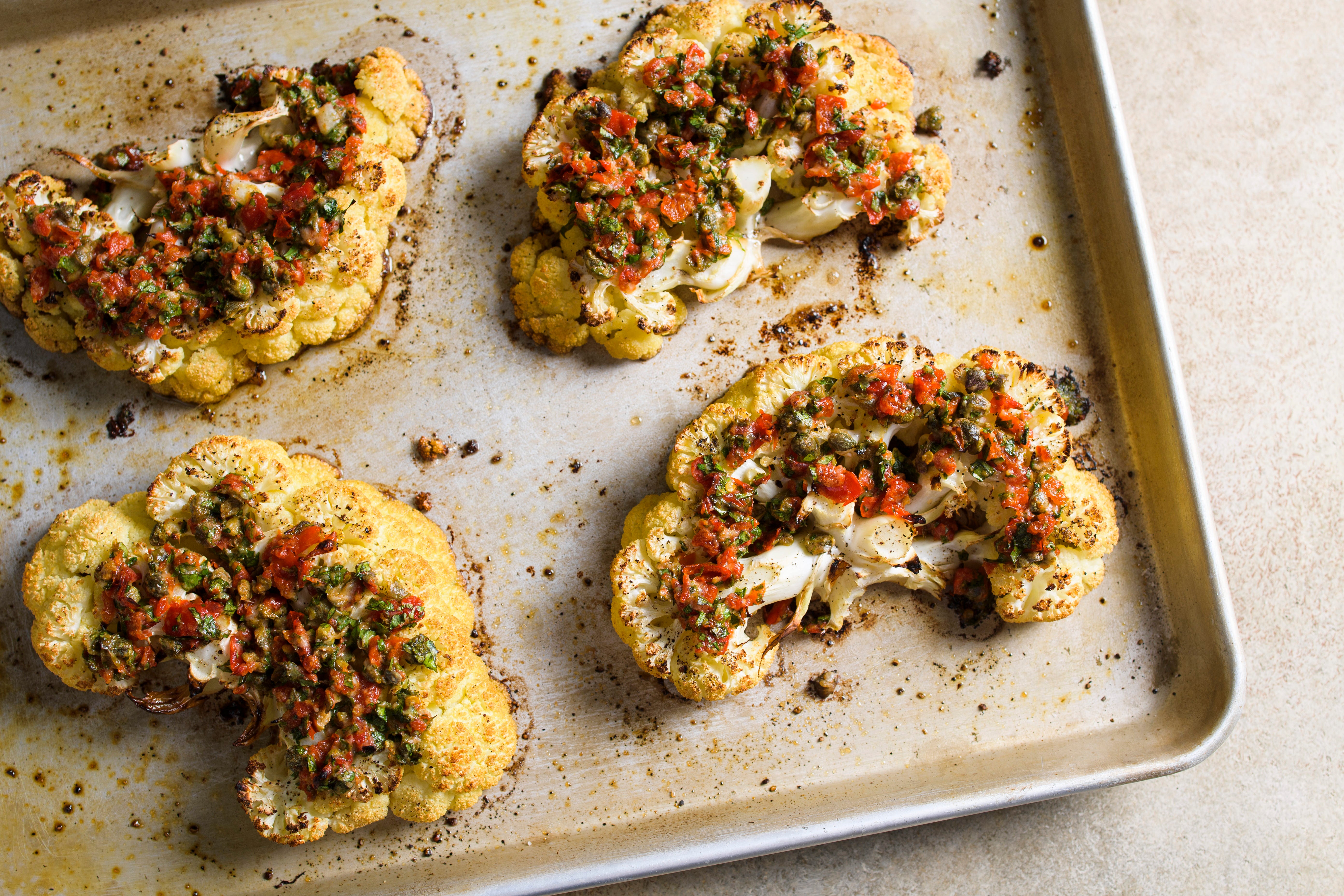 Food-MilkStreet-Cauliflower Steaks Pickled Peppers