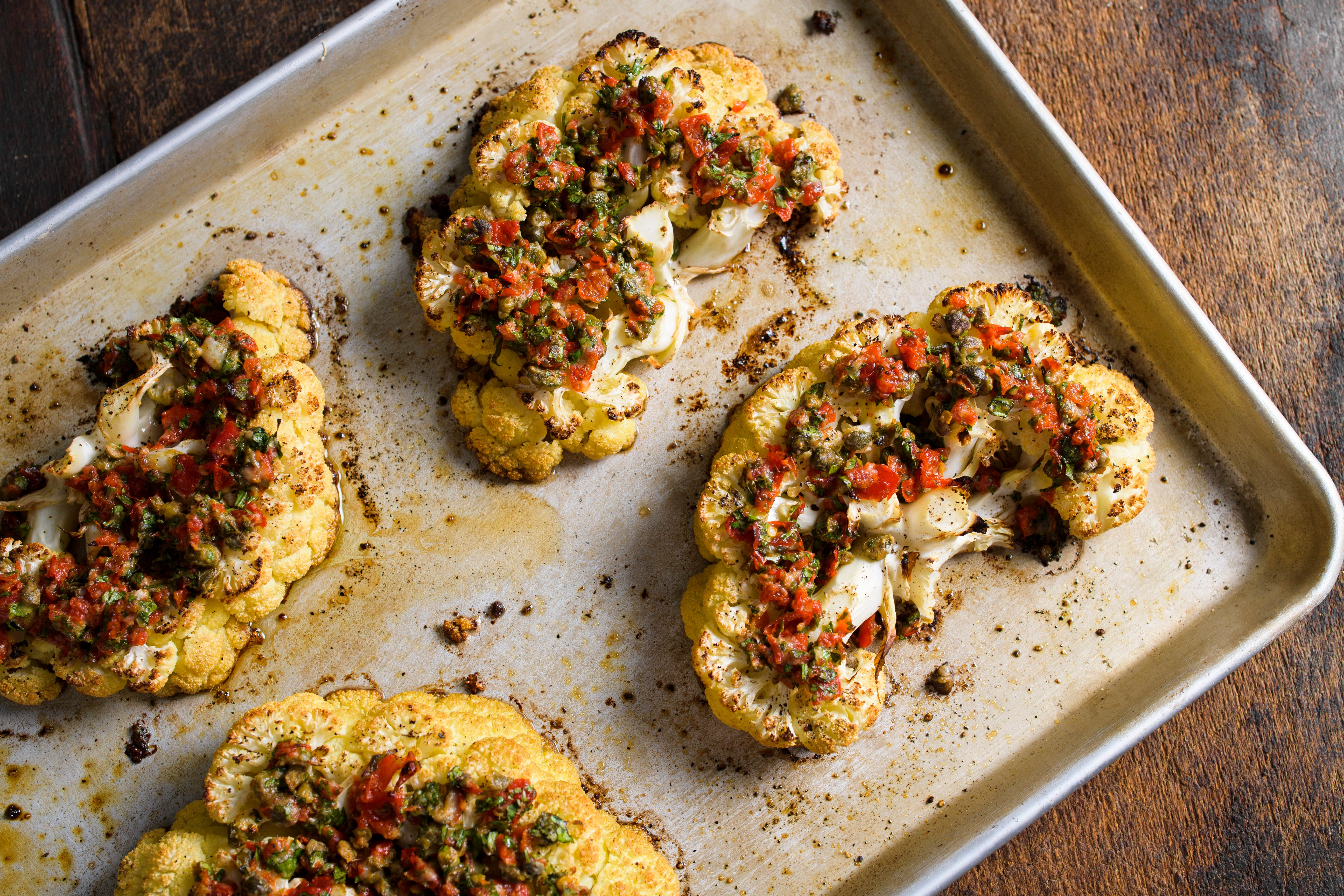 Food-MilkStreet-Cauliflower Steaks Pickled Peppers