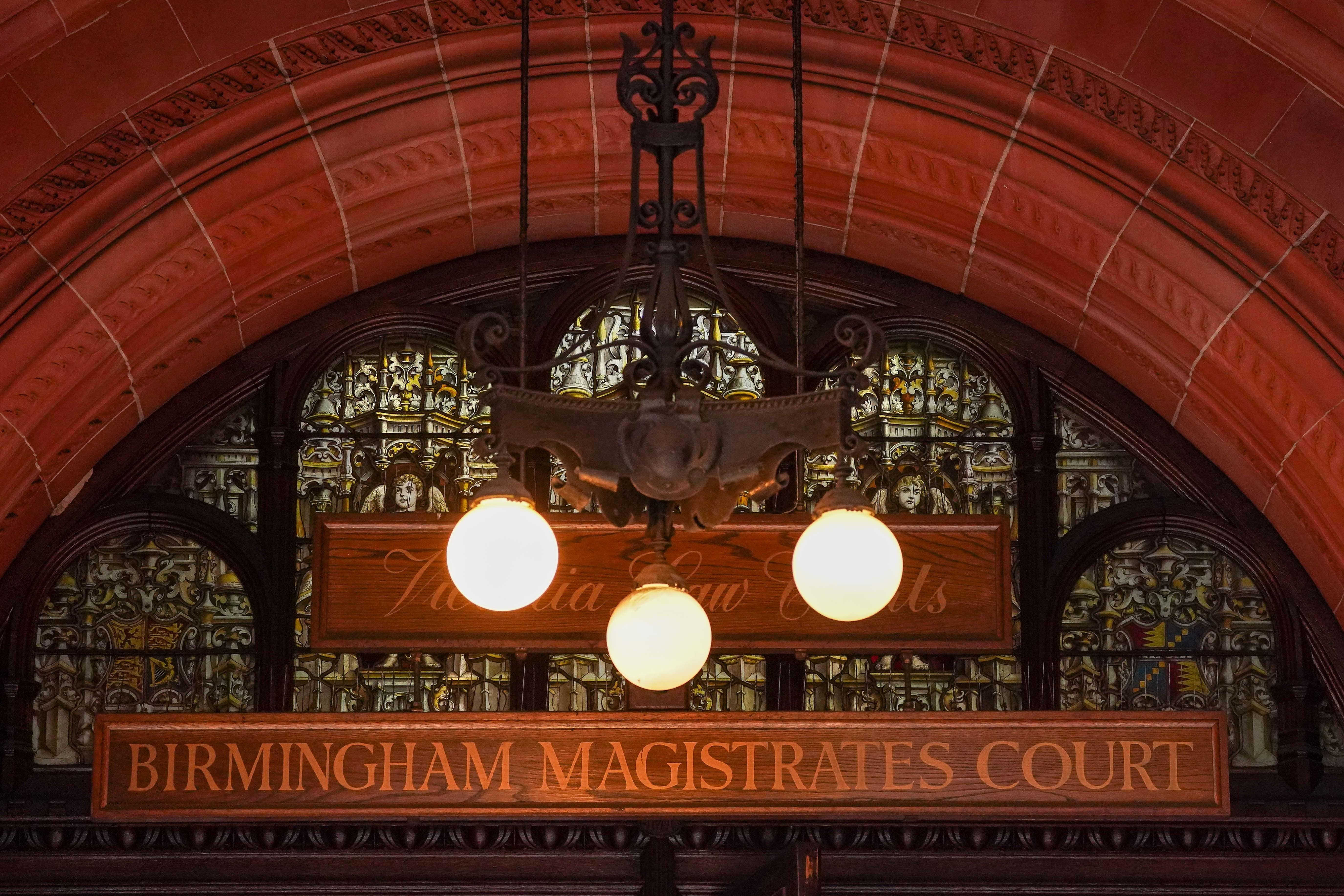 A general view of Birmingham Magistrates’ Court (Jacob King/PA)