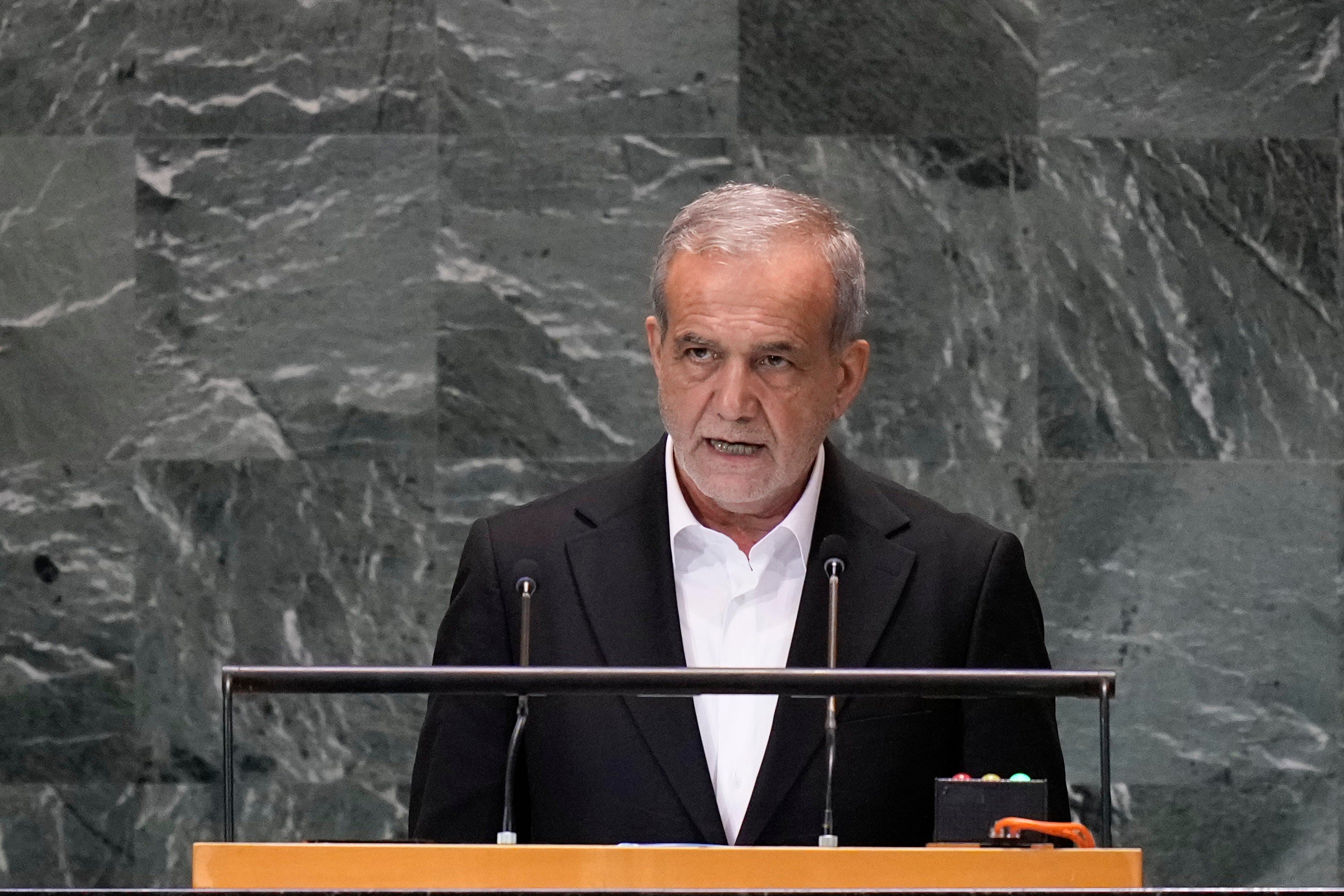 New Iranian president Masoud Pezeshkian spoke at the UN summit yesterday