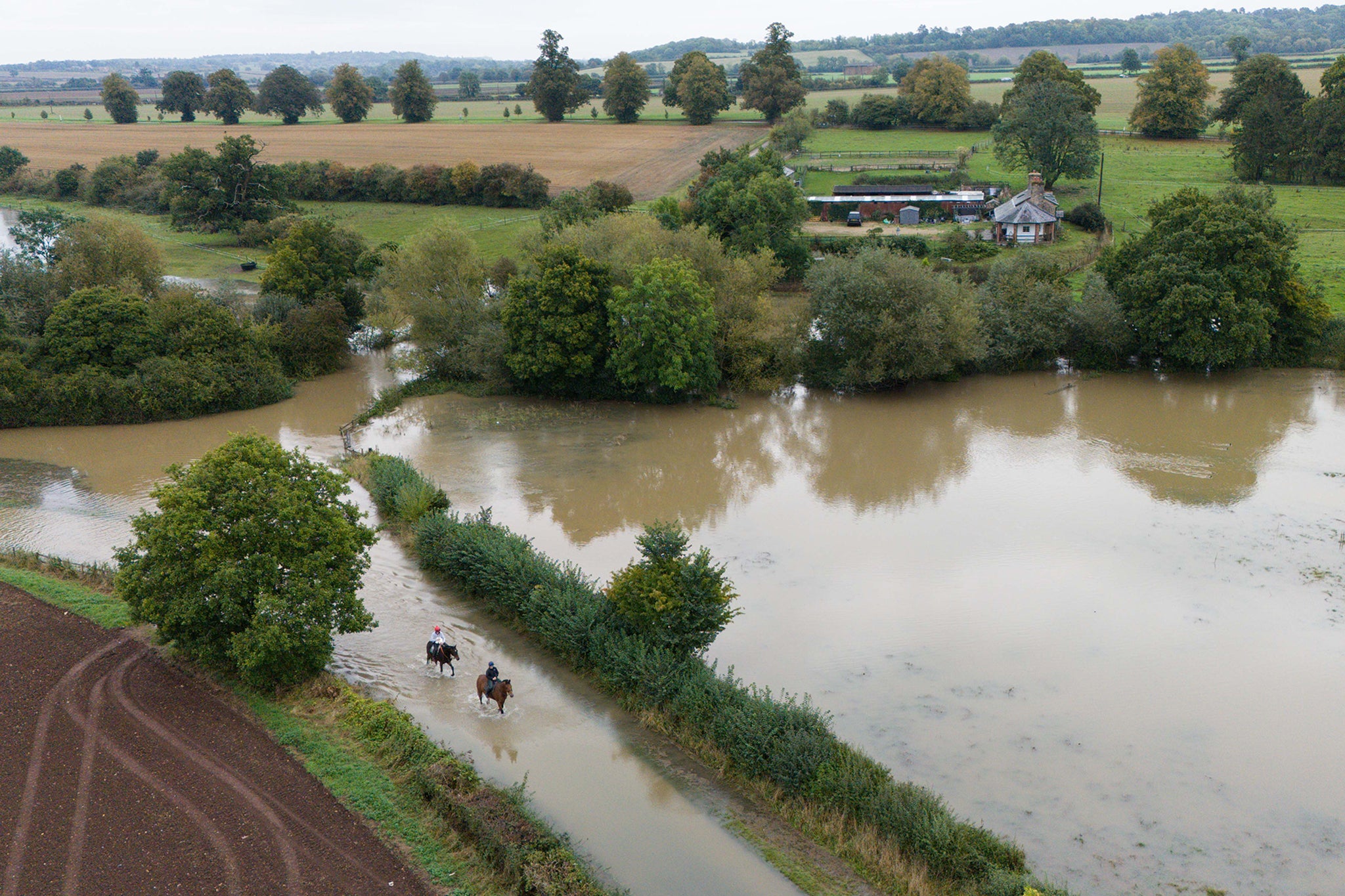 The warnings warn that, given the recent very wet weather, there will be “potential for further flooding and transport disruption”.