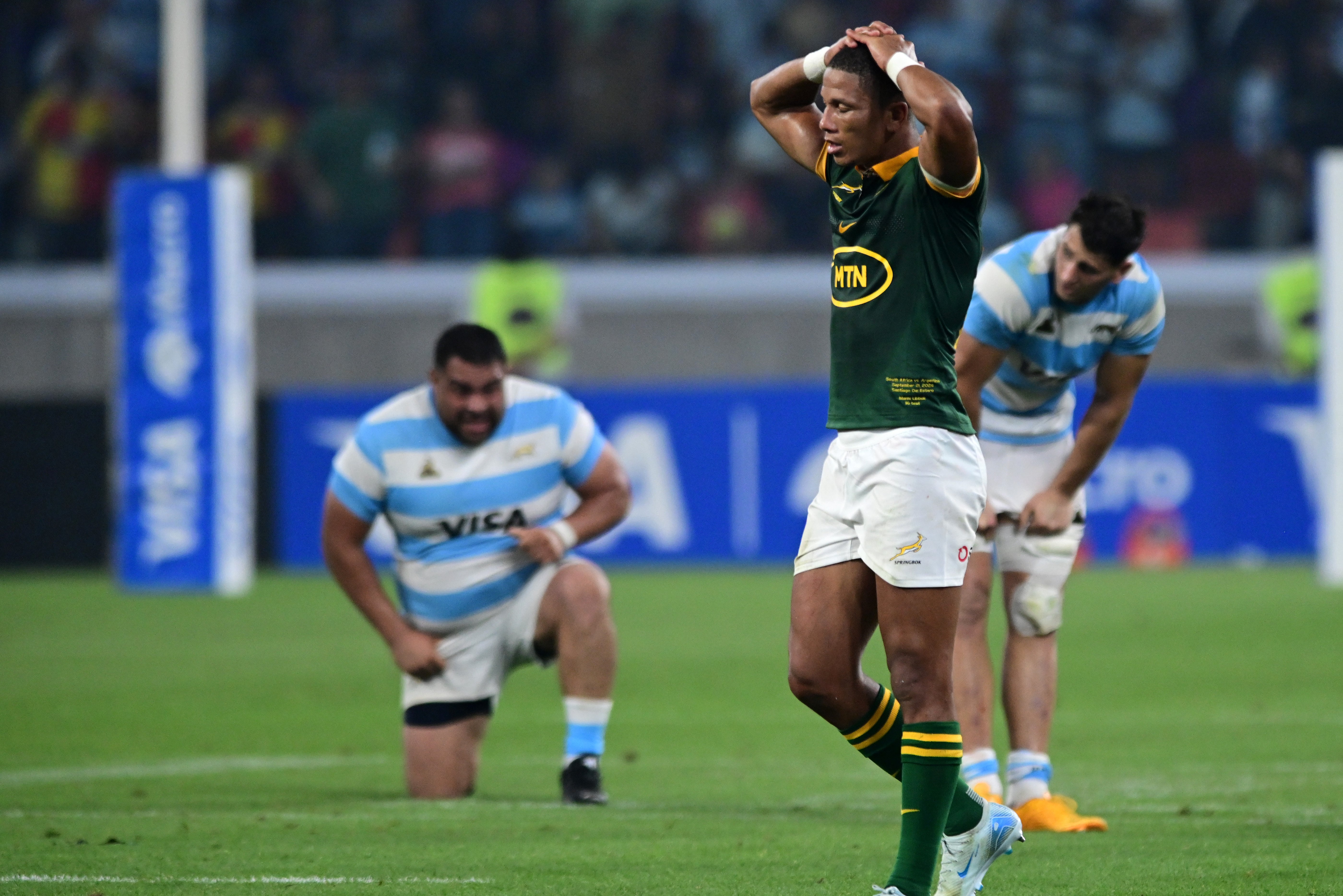 Manie Libbok missed a match-winning opportunity from the kicking tee in Argentina