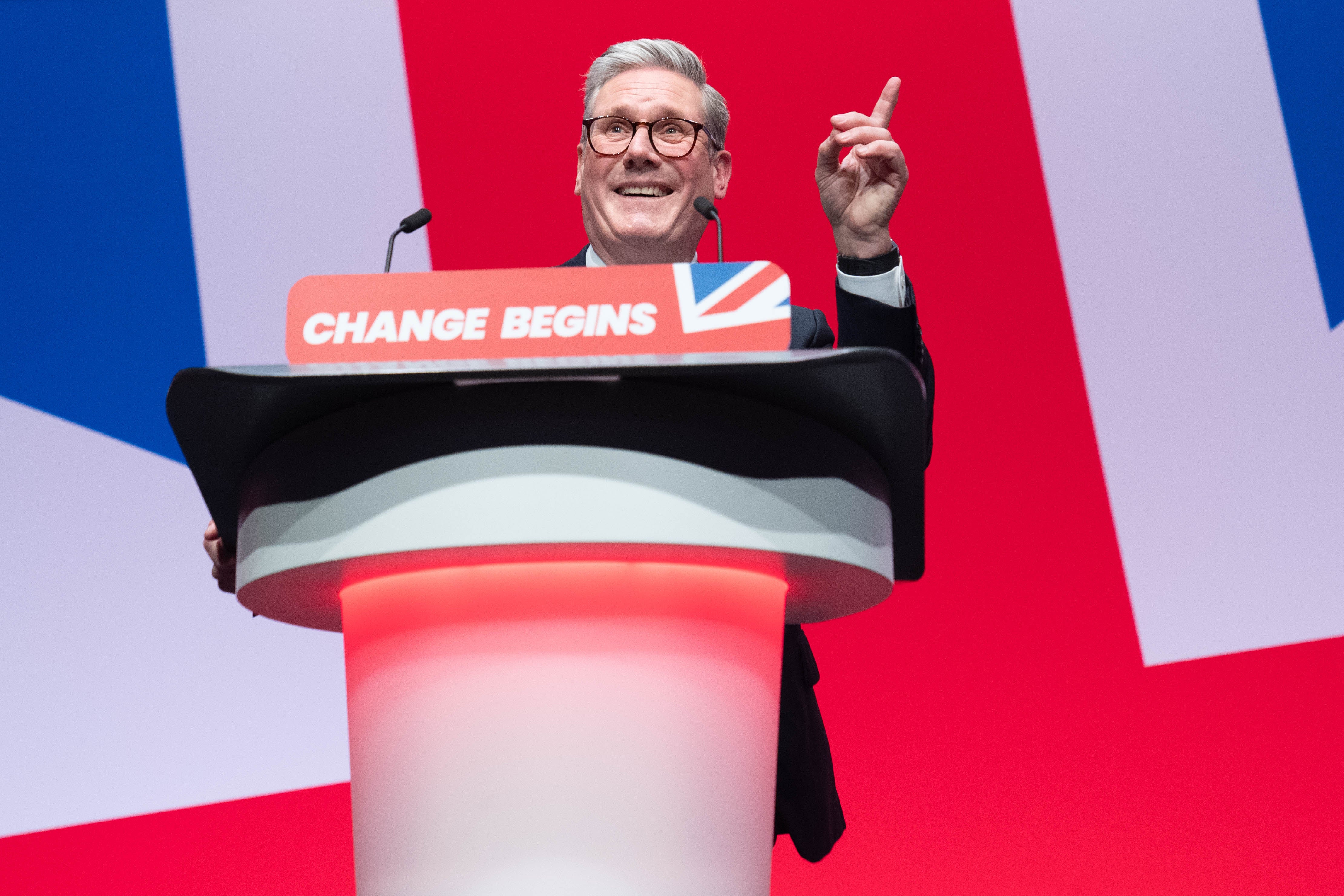 A confident Starmer breezes through his verbal mishap