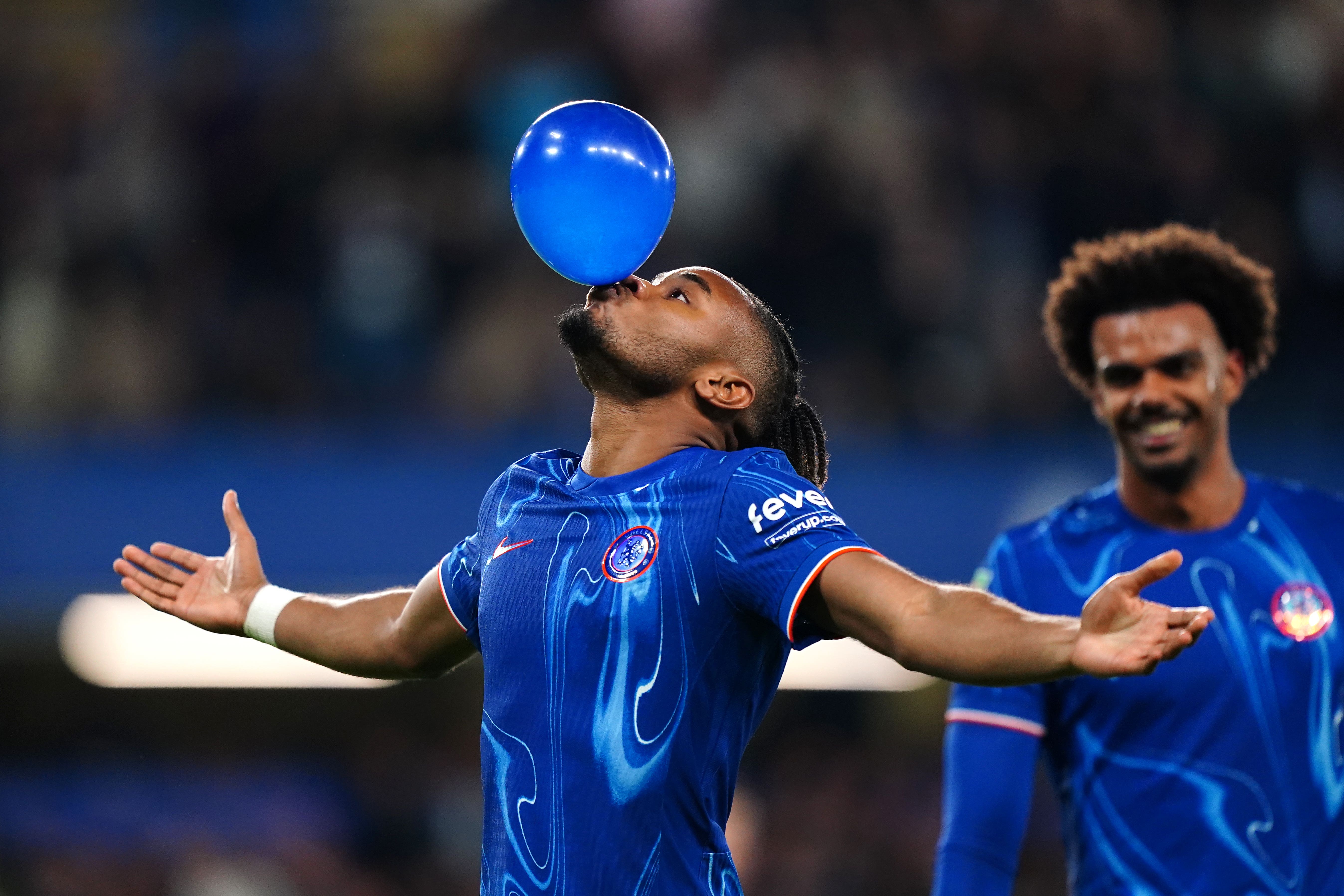 Christopher Nkunku starred at Stamford Bridge (Zac Goodwin/PA)